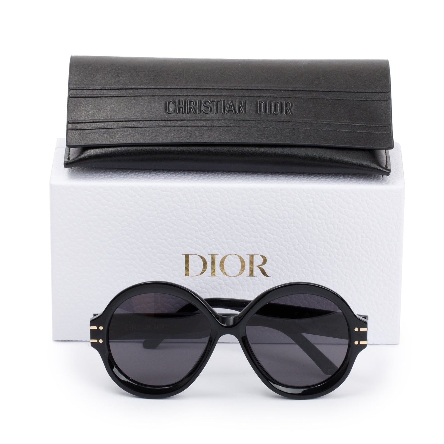 Christian Dior Black Acetate DiorSignature R1U Oversized Sunglasses