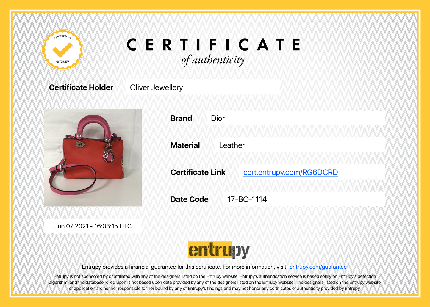 Christian Dior Small Python Trimmed Diorissimo Tote