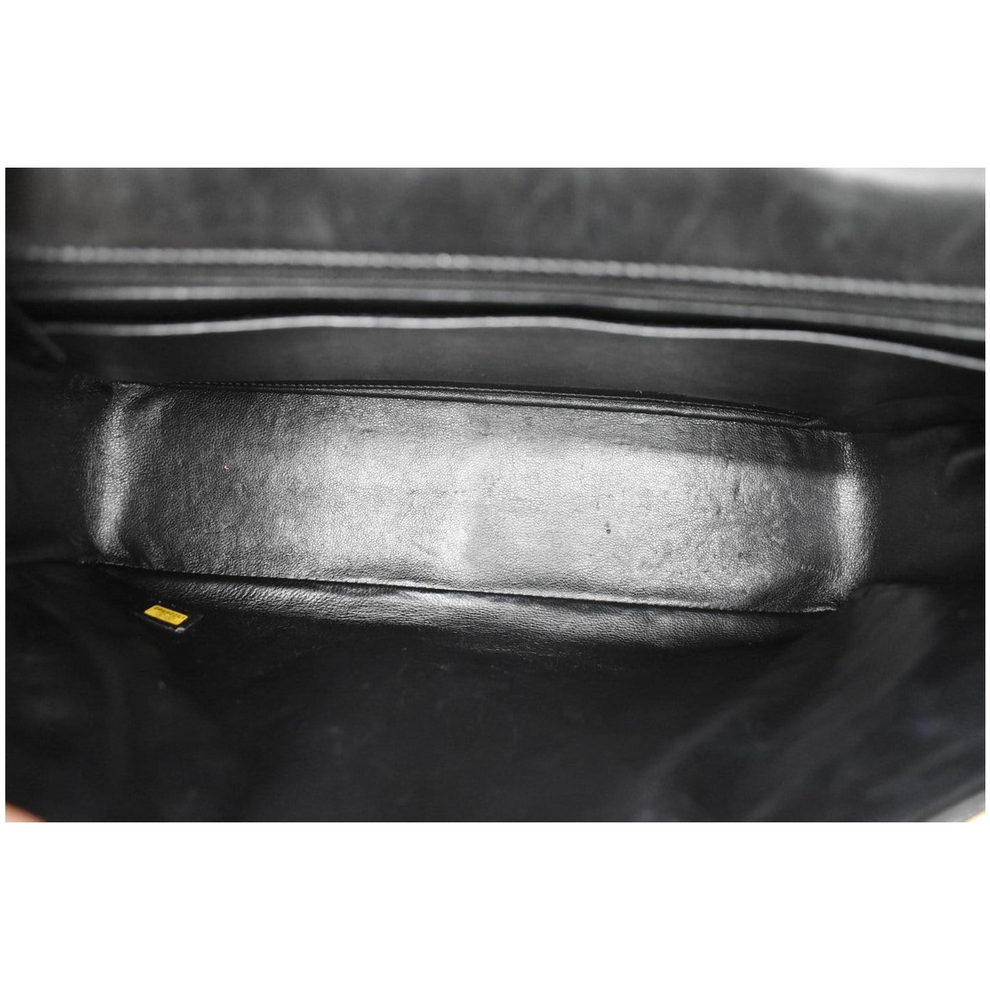 CHANEL Jumbo Single Flap Patent Leather Shoulder Bag Black