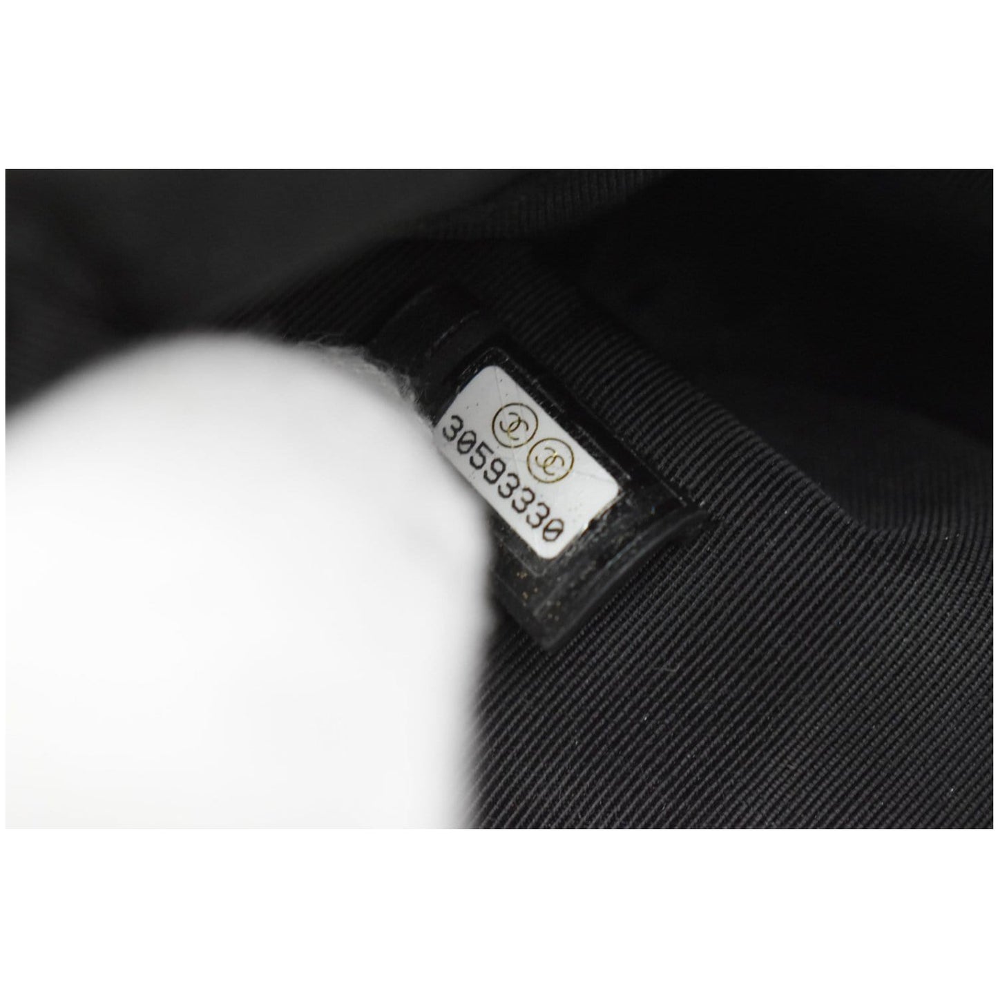 CHANEL French New Wave CC Caviar Quilted Pouch Black