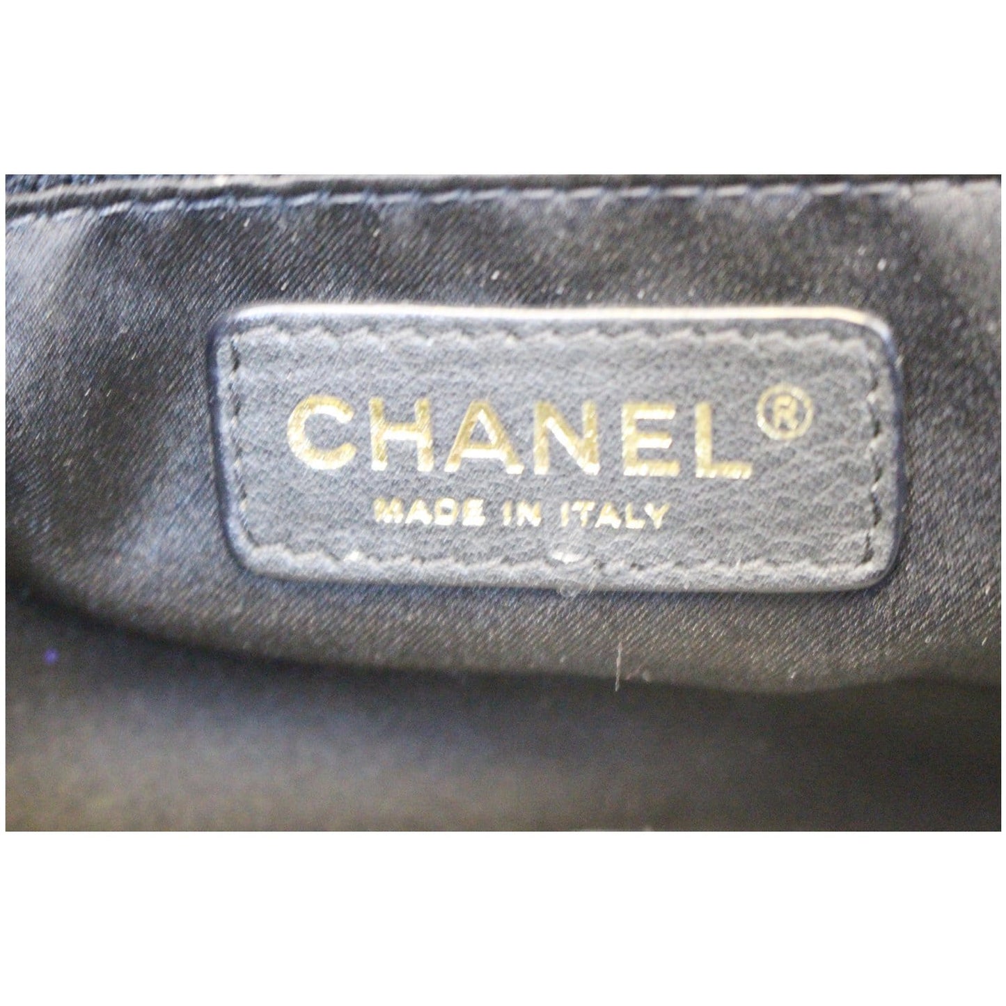 CHANEL Grand Shopping Caviar Leather Tote Bag Black