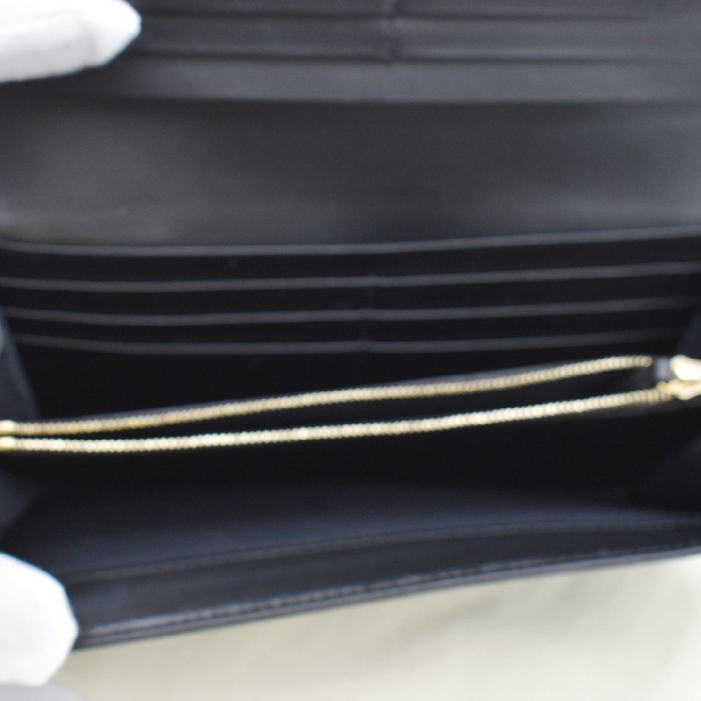 FENDI Monster Eyes Continental Smooth Leather Wallet Black