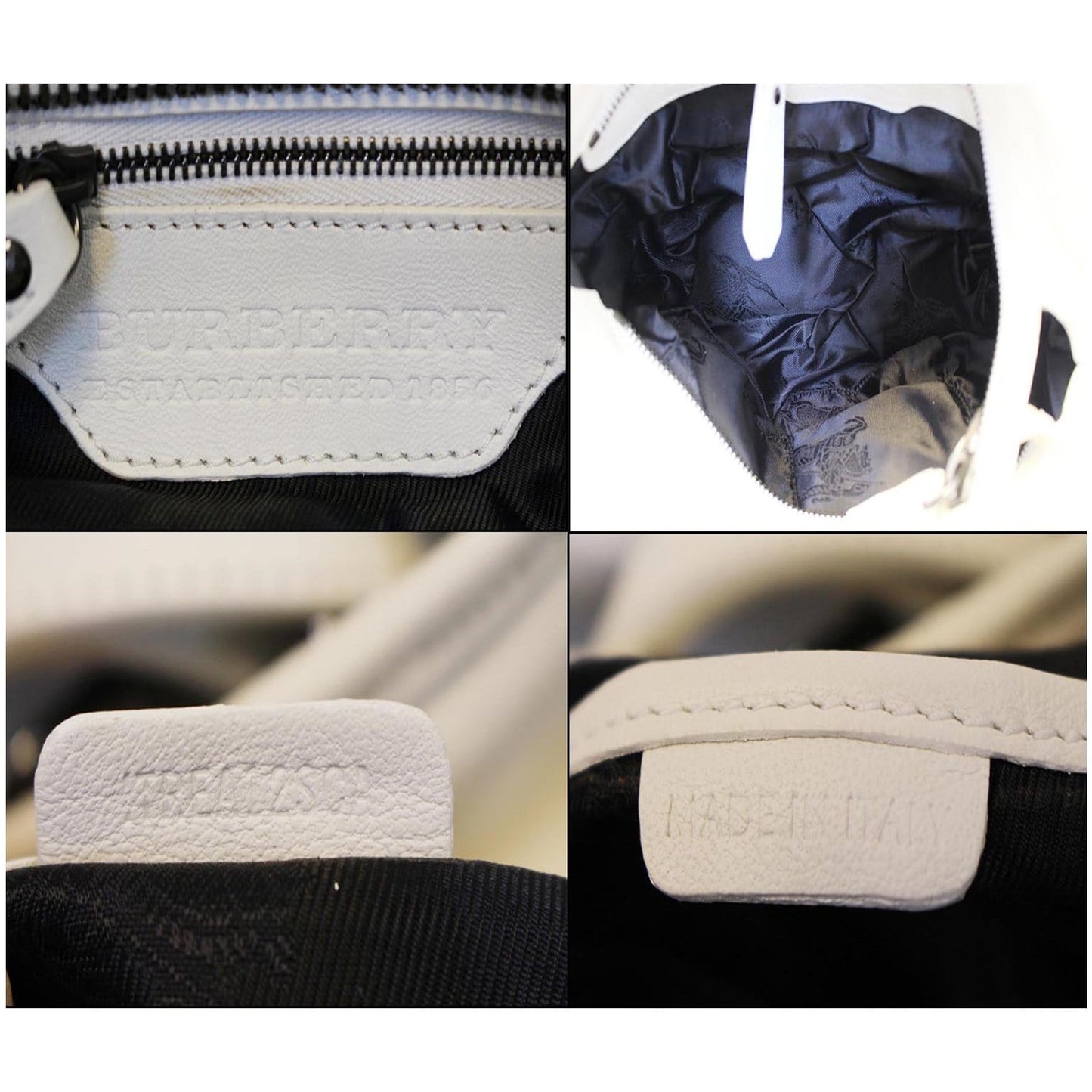 BURBERRY Ruffle Small Lowry White Leather Shoulder Bag - Last Call