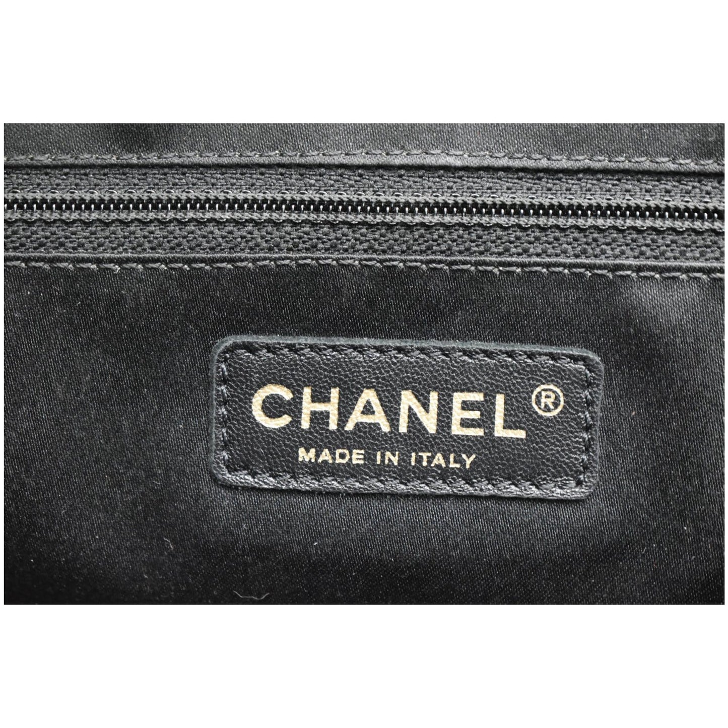 CHANEL XL Grand Quilted Caviar Leather Shopping Tote Bag Black