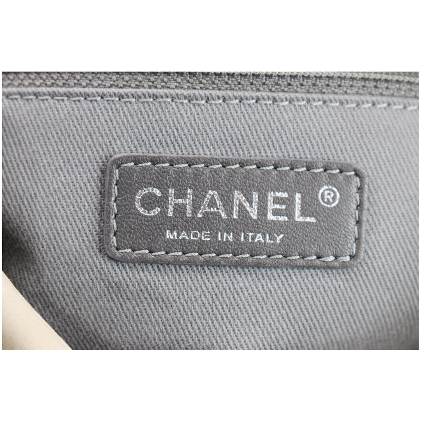 CHANEL Iridescent Calfskin Leather Crossbody Bag Beige