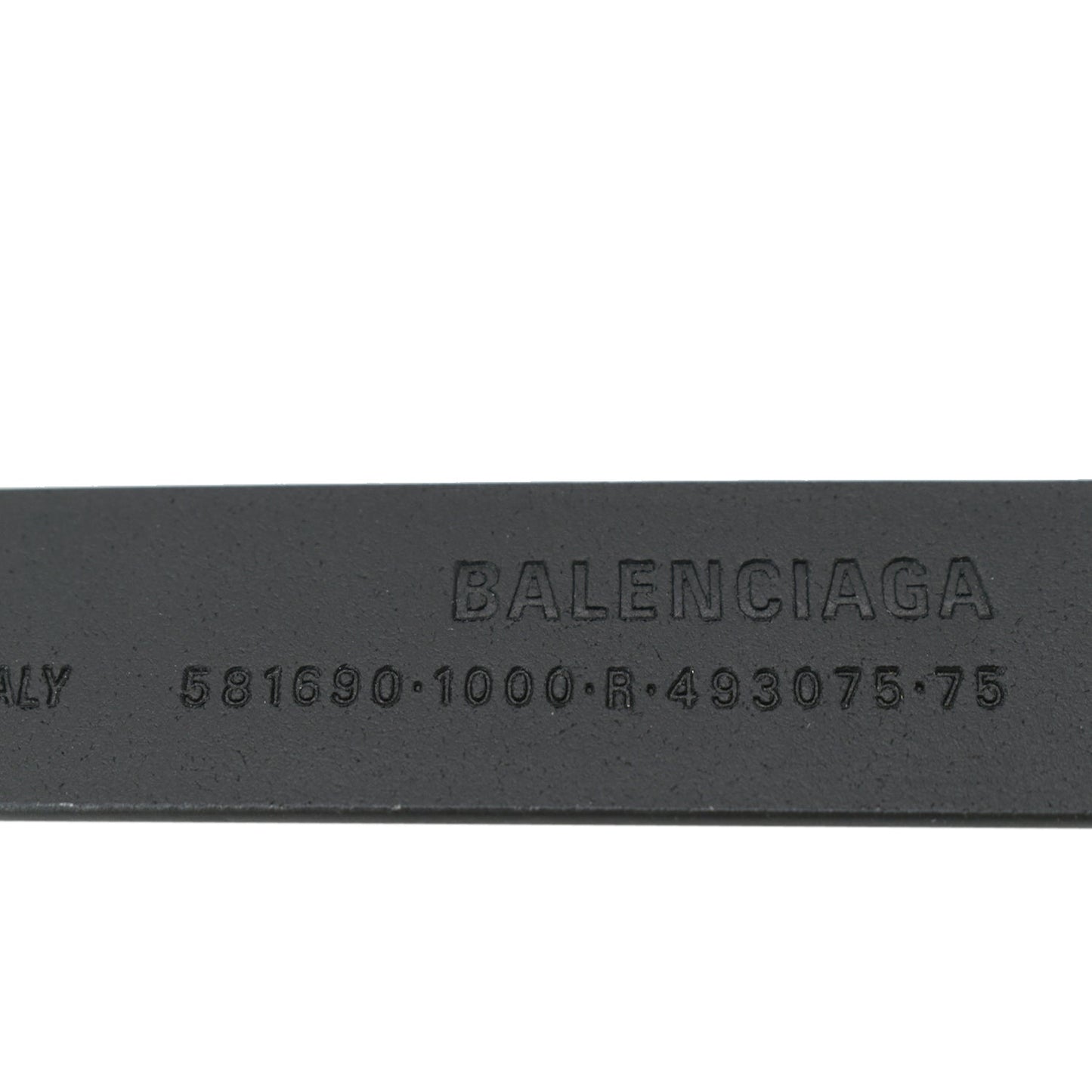 BALENCIAGA BB Leather Belt Black
