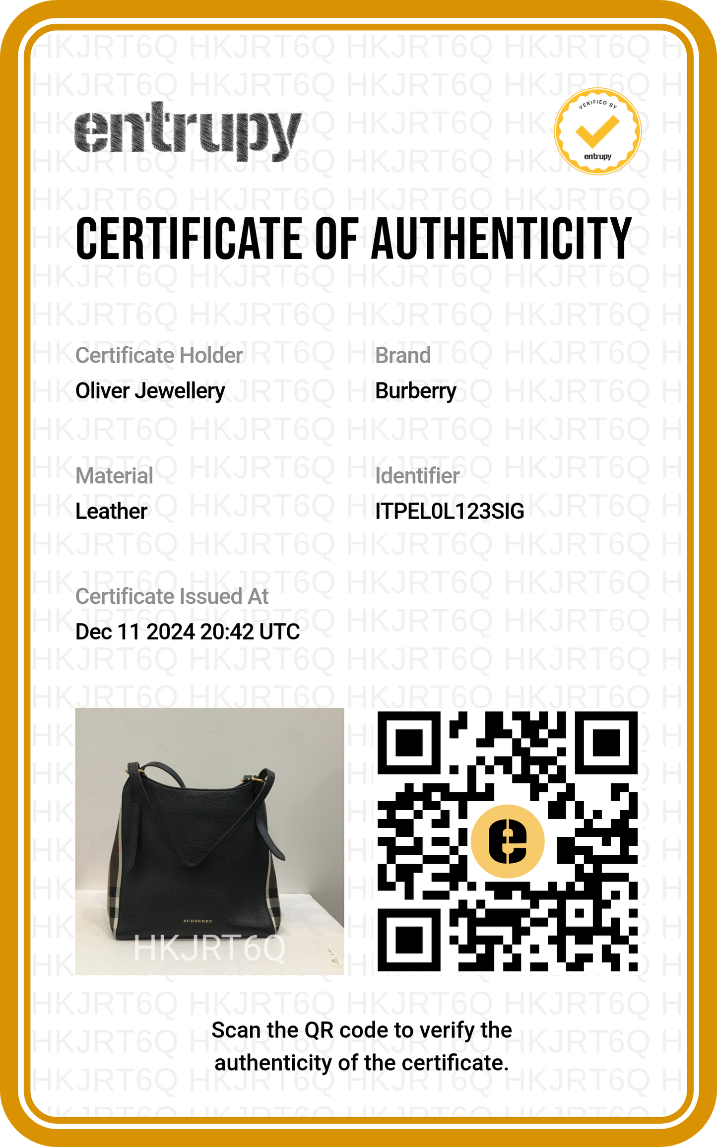 Burberry Black Leather Haymarket Check Canterbury Tote