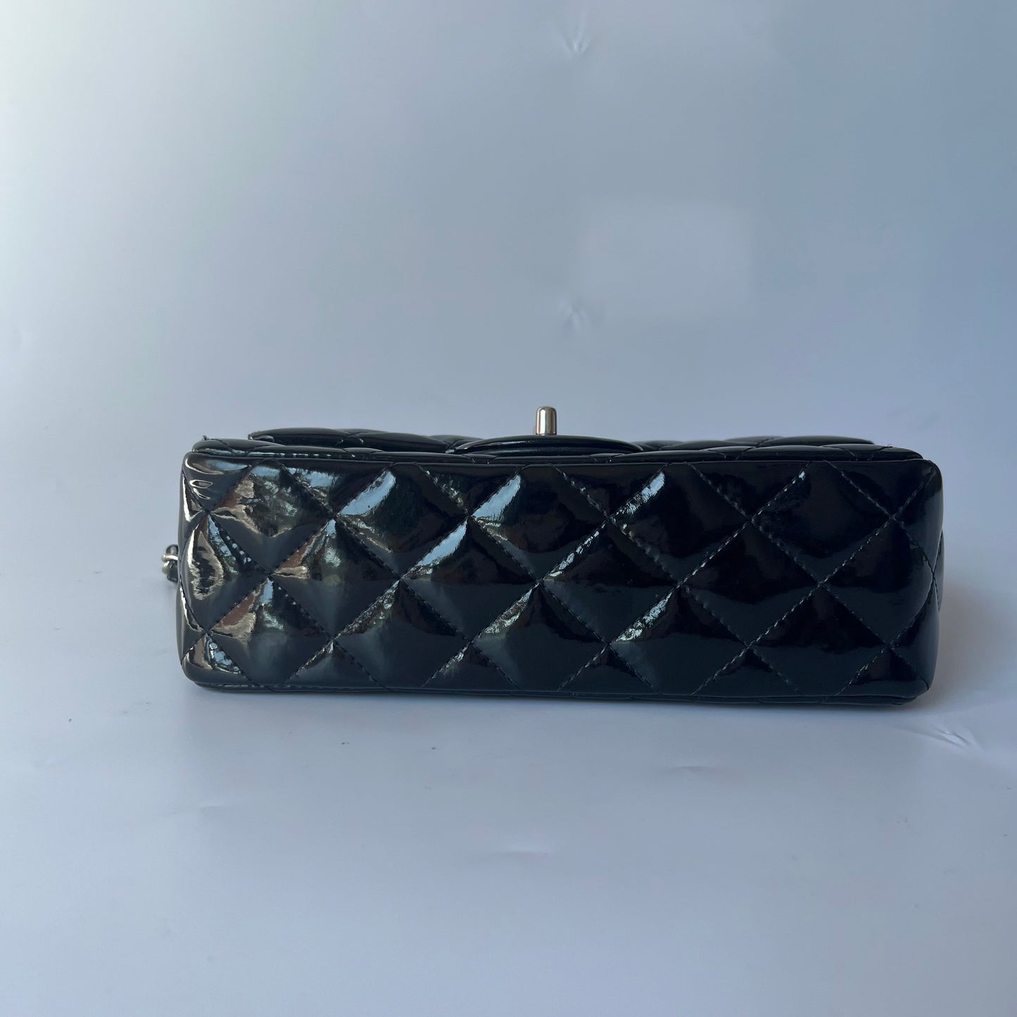 Chanel Classic Flap Rectangular Mini Black Patent Leather Silver Hardware, 2012-2013