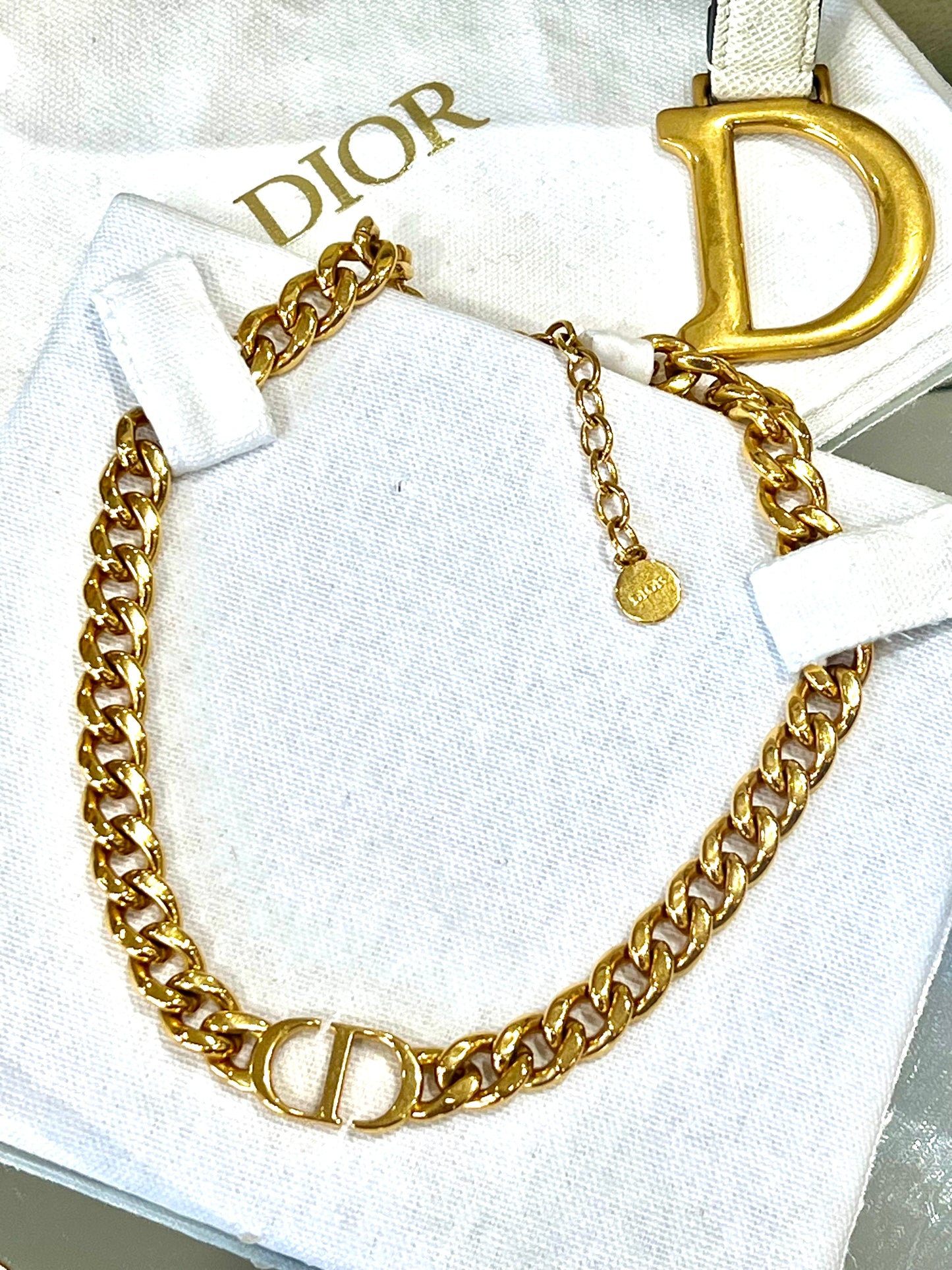 DIOR 30 MONTAIGNE CHAIN LINK NECKLACE