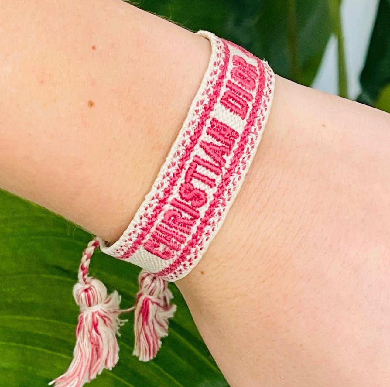DIOR J'ADIOR WOVEN FRIENDSHIP BRACELET