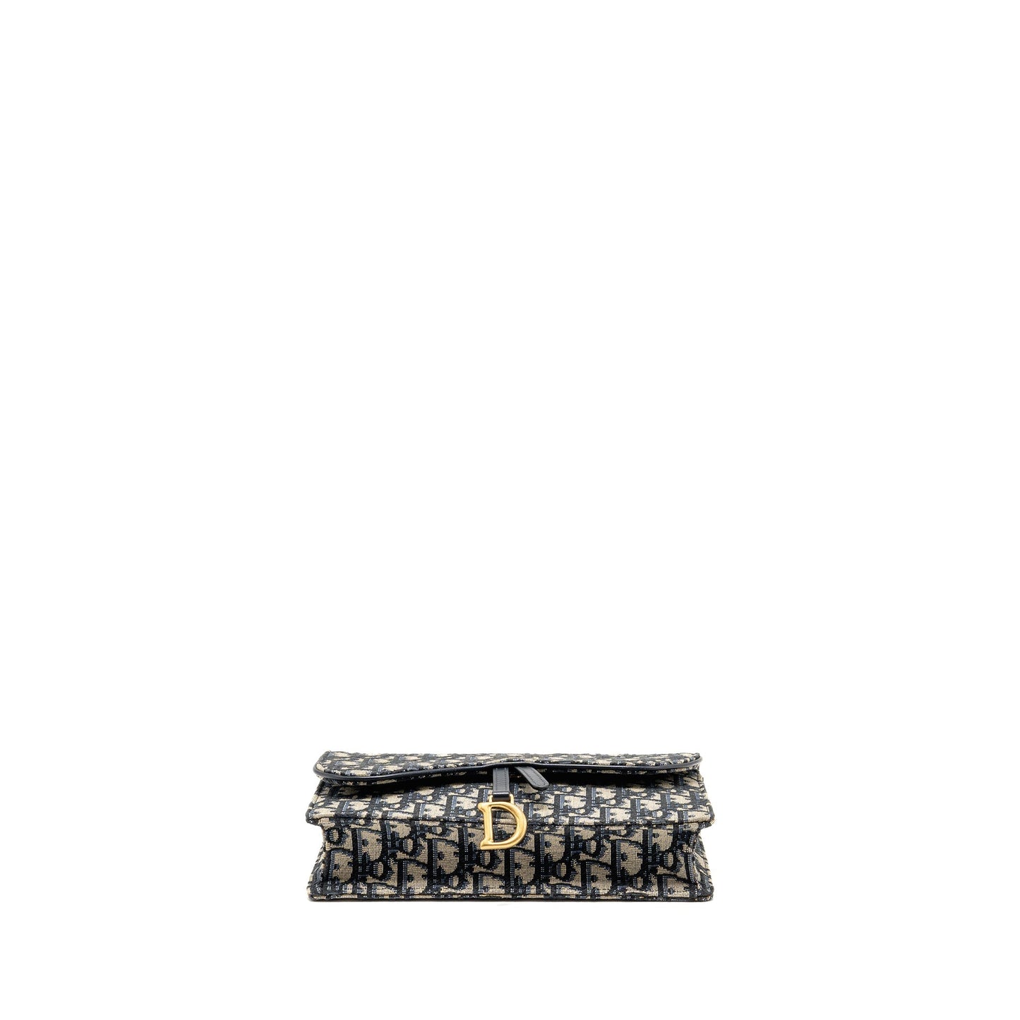 Saddle Pouch Dior Oblique Canvas Blue