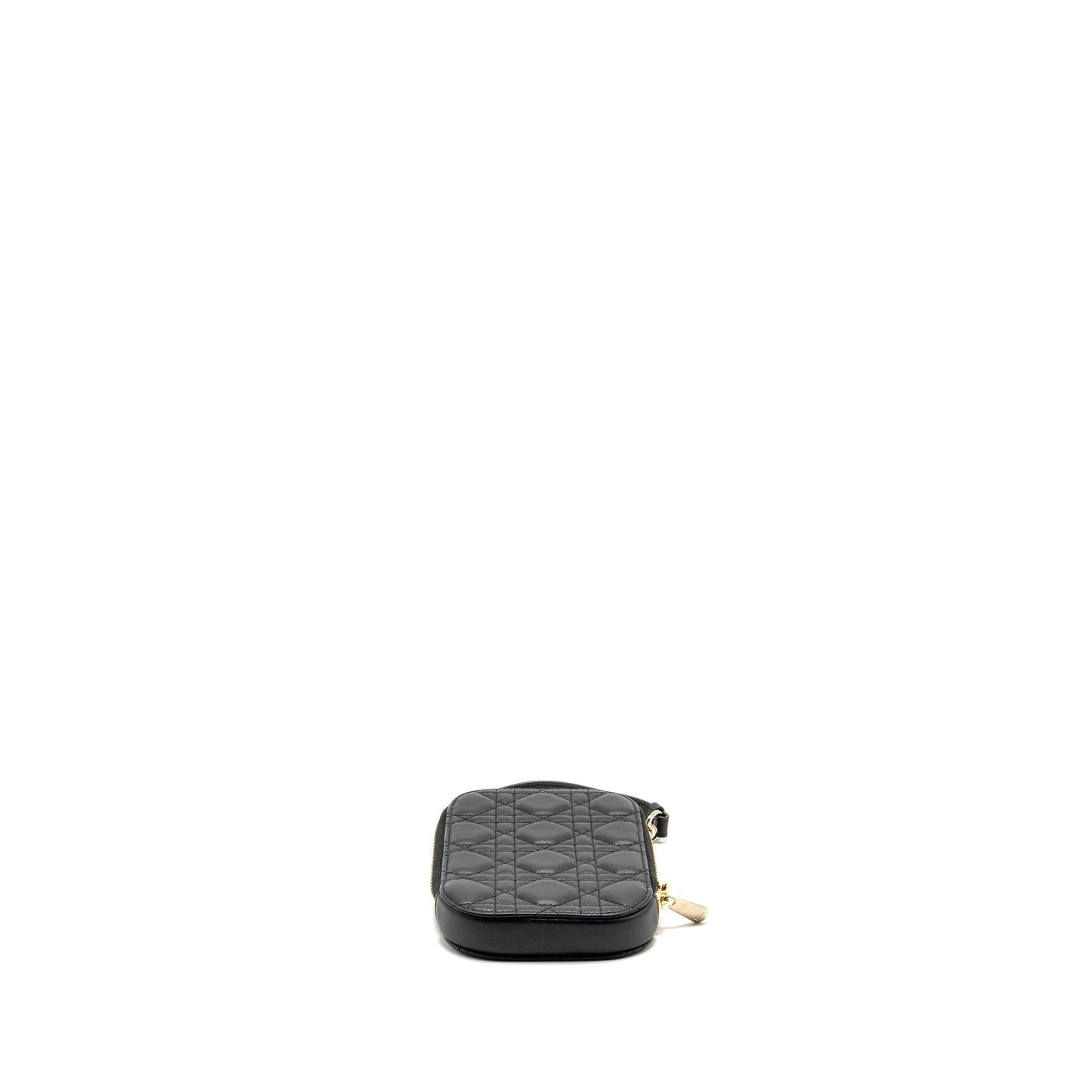 Dior lady dior Callâin Dior phone holder lambskin black
