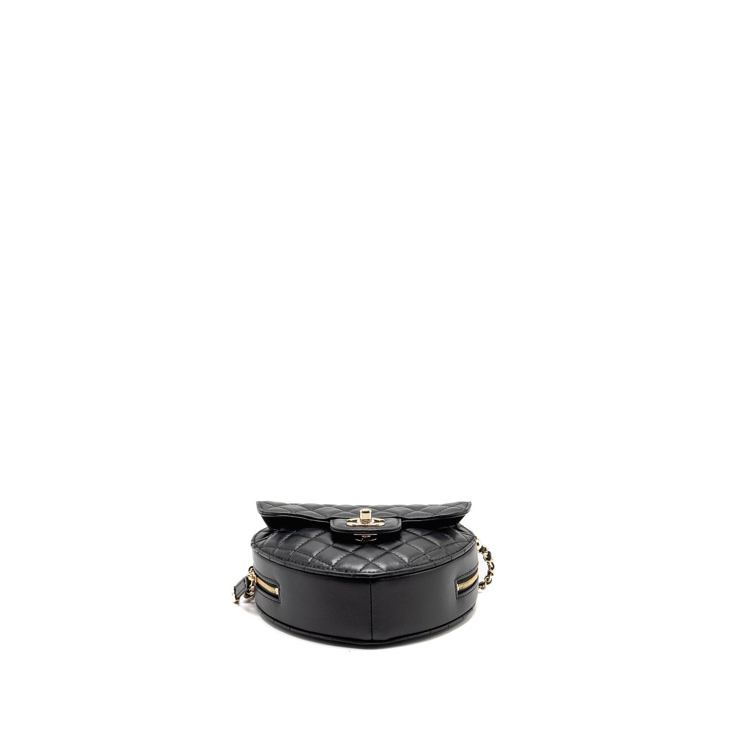 Chanel 22s Heart Bag Lambskin Black LGHW (Microchip)