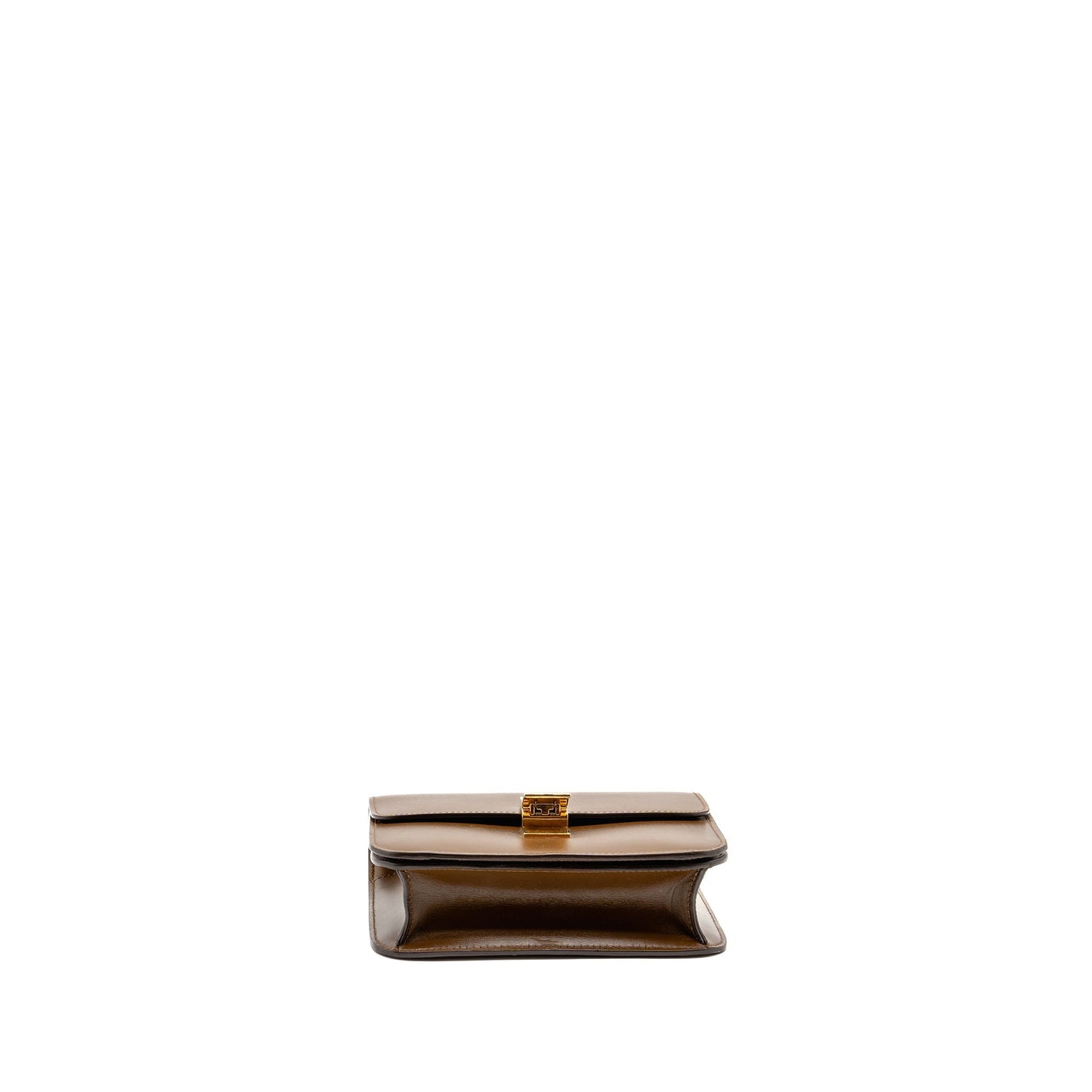 Celine Small Classic Box Purse Calfskin CAmel