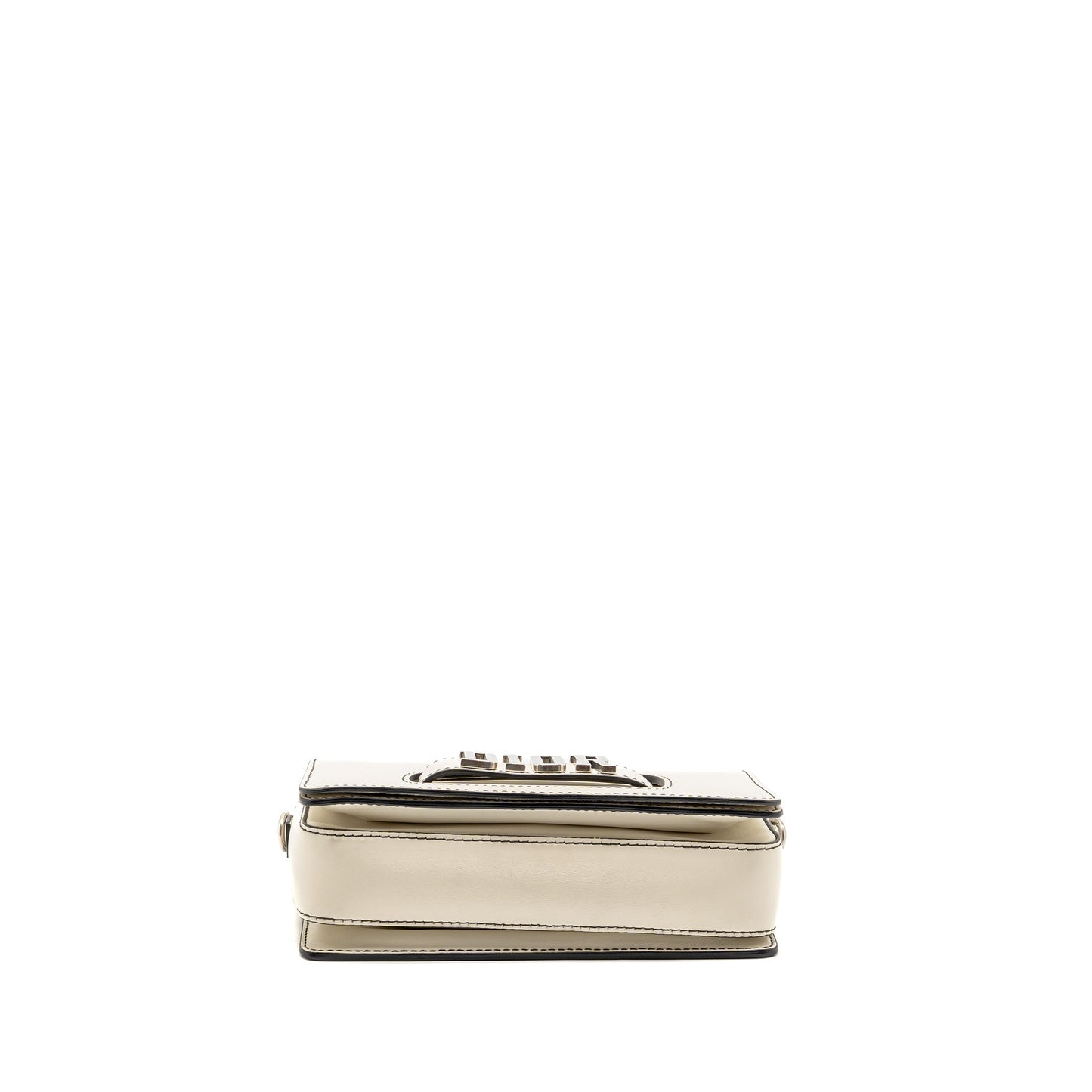 Dior Diorevolution Flap Purse Calfskin White