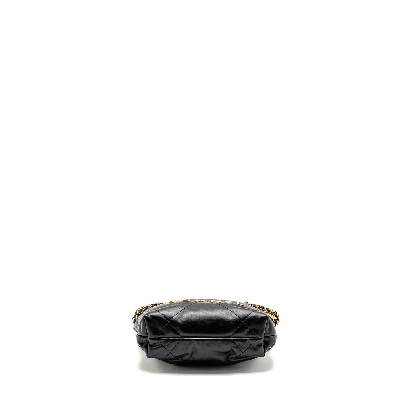 Chanel Mini 22 Bag Calfskin Black GHW (microchip)