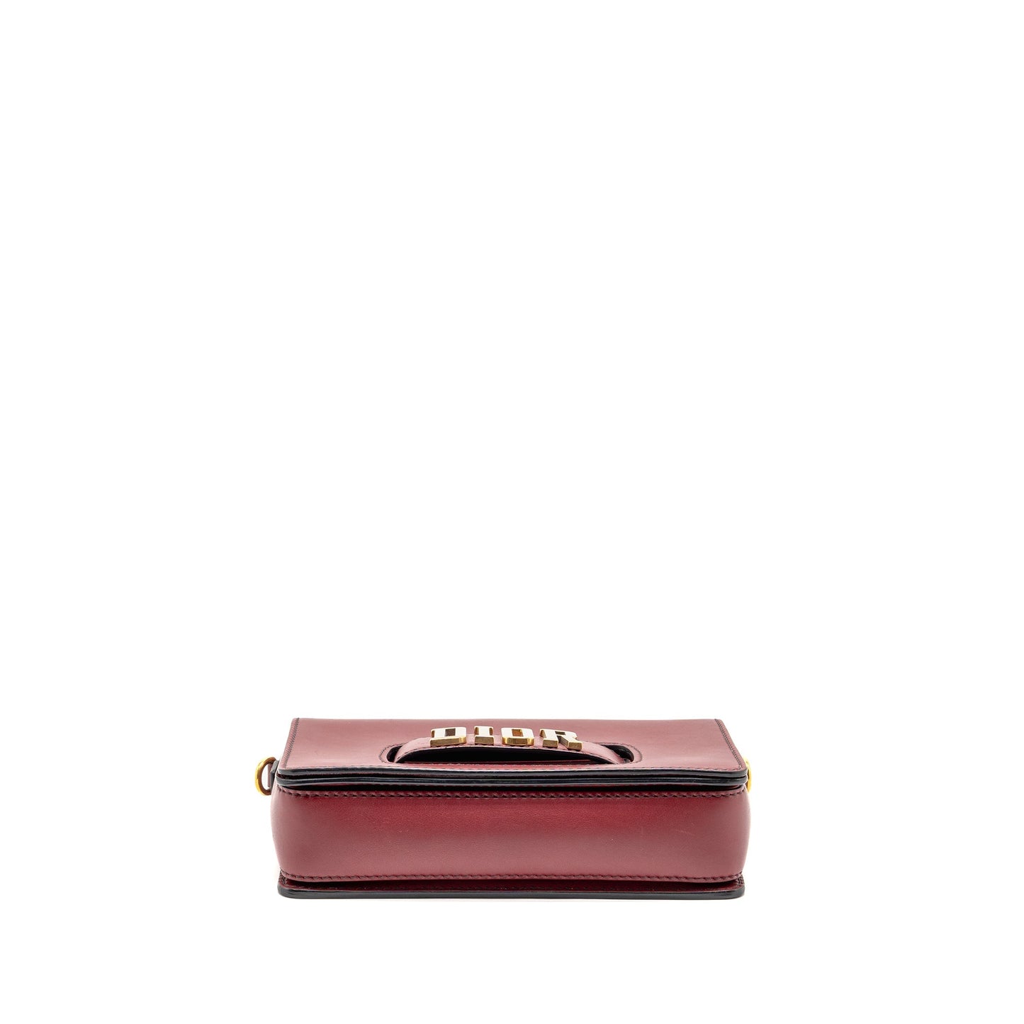 Dior Diorevolution Flap Purse Dark Red Calfskin