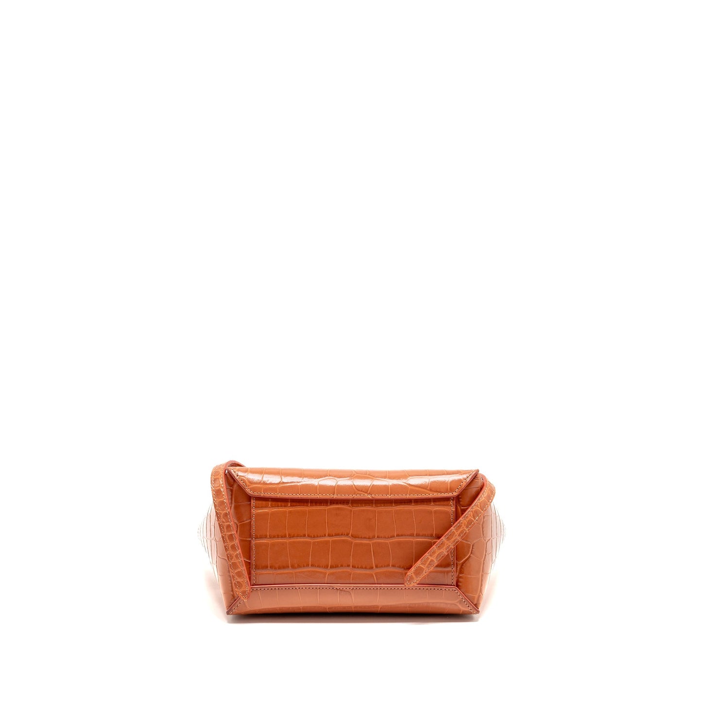 Celine Nano Belt Purse Crocodile-Embossed Calfskin Lychee Pink
