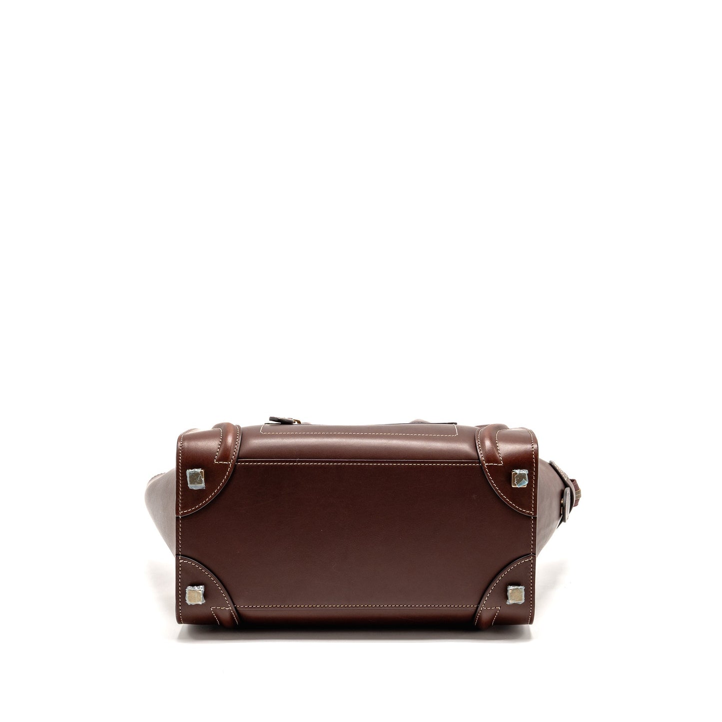Celine Micro Luggage Purse Calfskin Burgundy