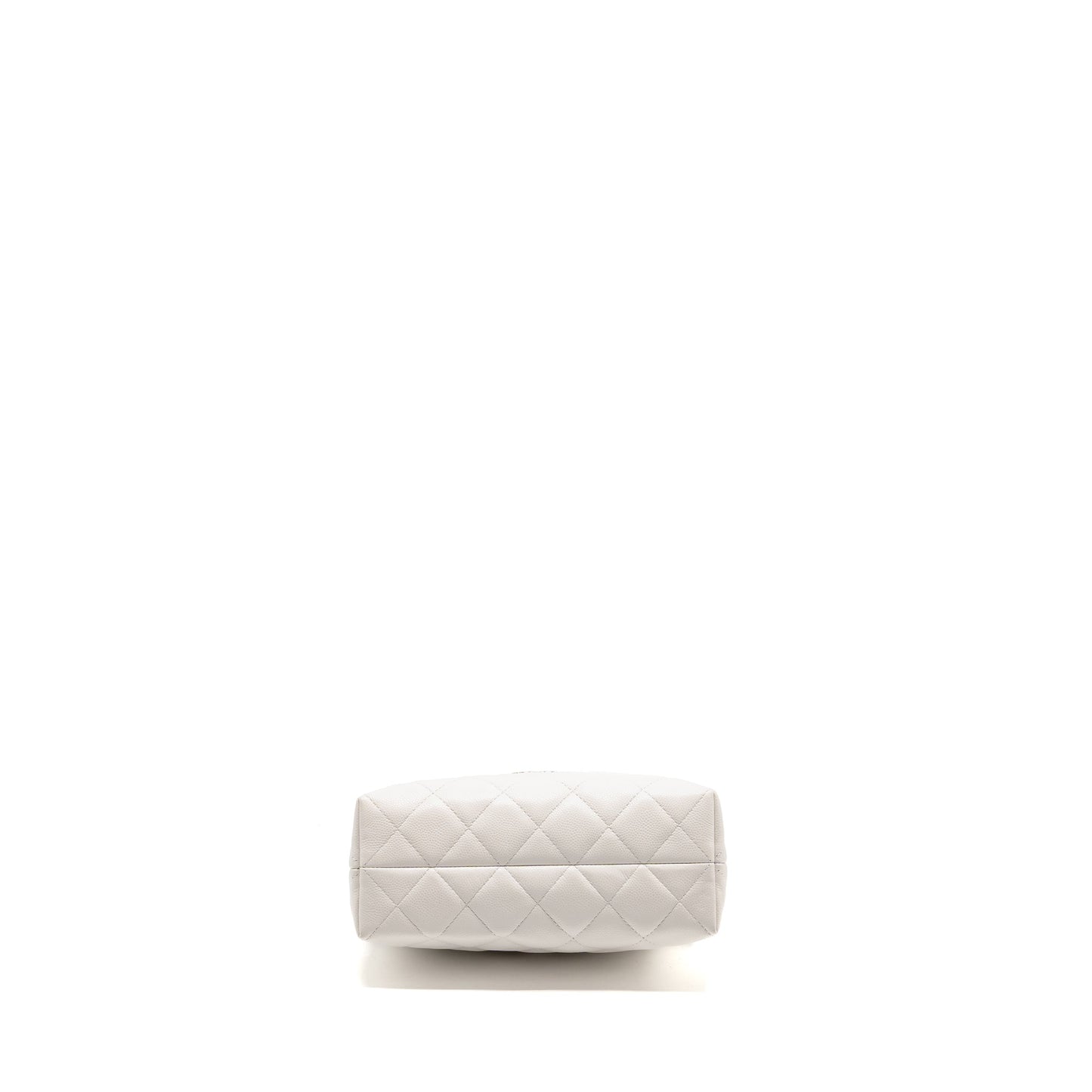 Chanel 25S Coco Crush Handle Bag Caviar White LGHW (Microchip)