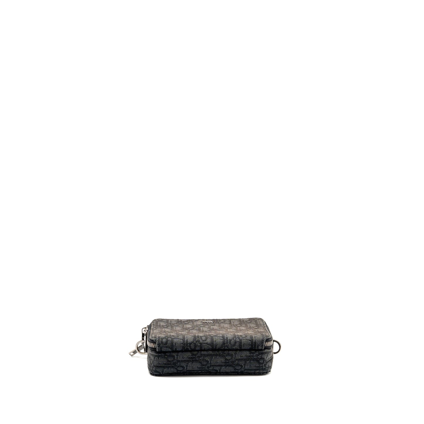 Dior Wallet on Strap Oblique Canvas/Leather Black
