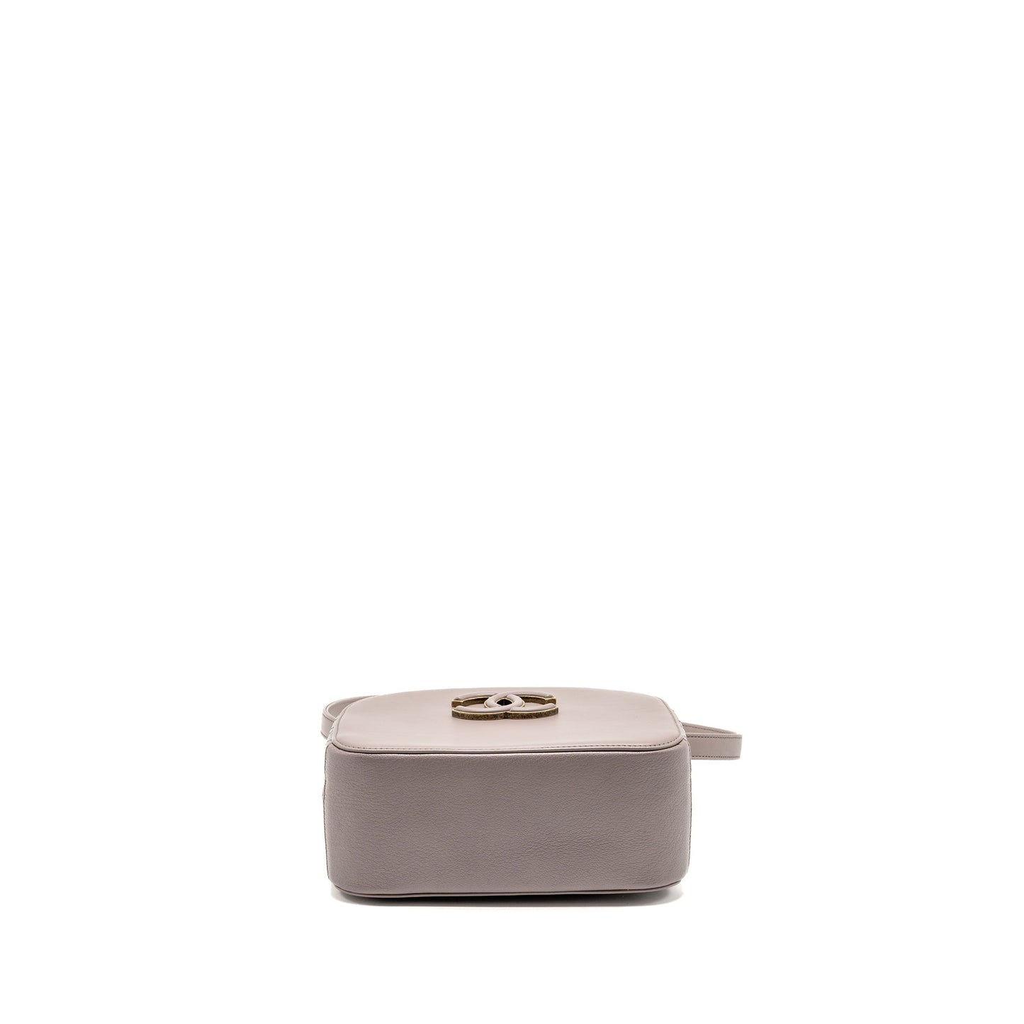 Chanel Coco Curve Vanity Bag with Top Handle Calfskin Grey GHW