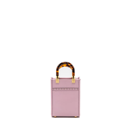 Fendi Mini Sunshine shopper Purse leather pink