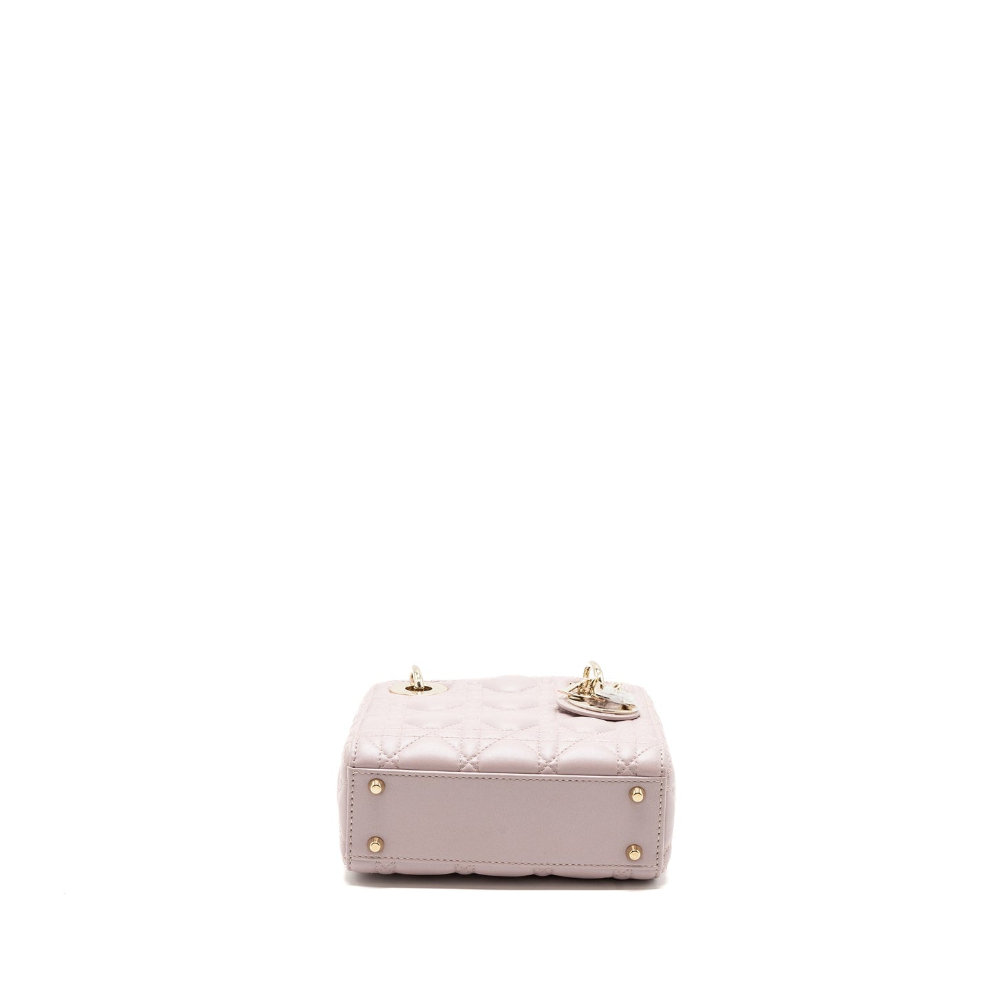 Dior Mini Lady Dior Purse lambskin Light Pink