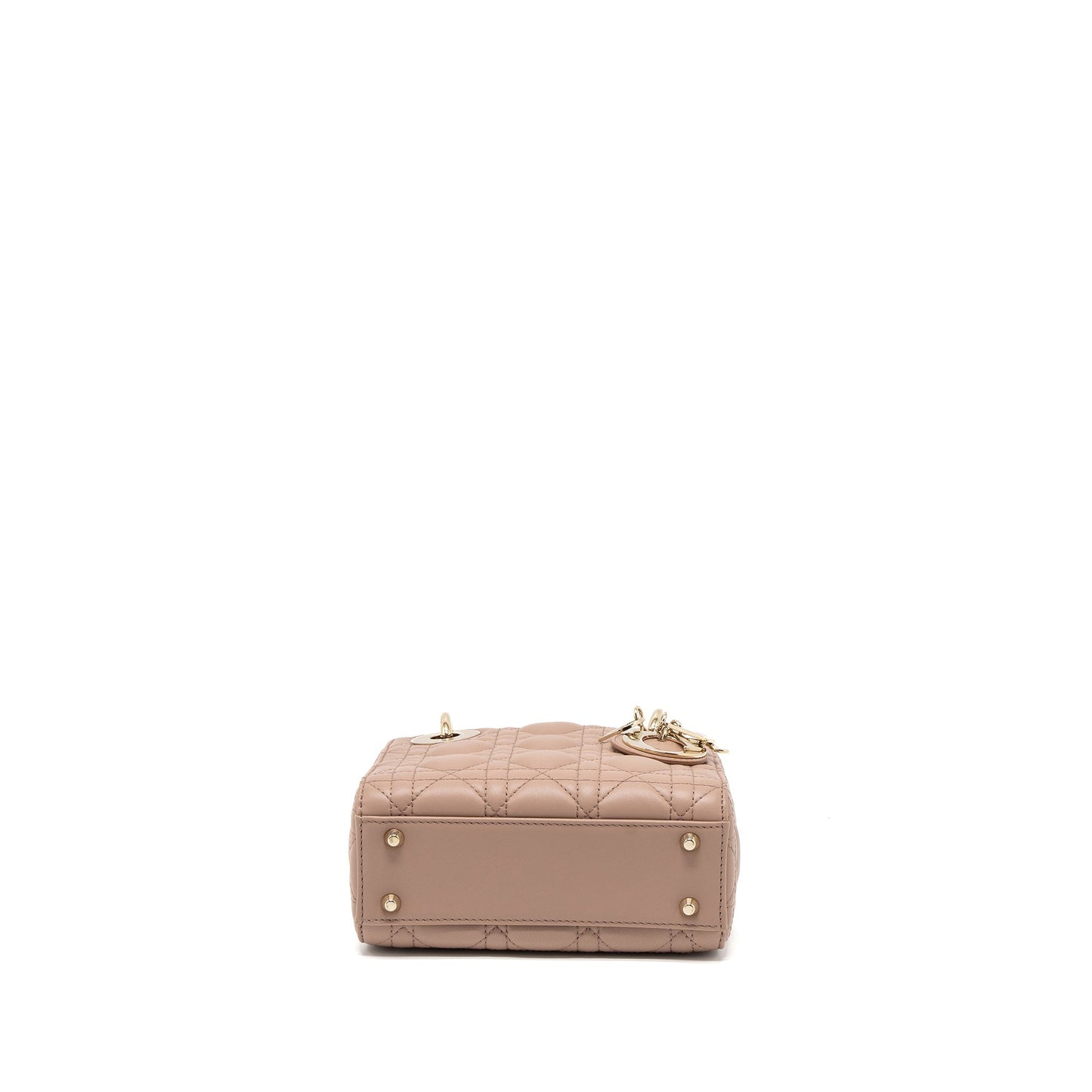 Dior Mini Lady Dior Cannage Lambskin Blush