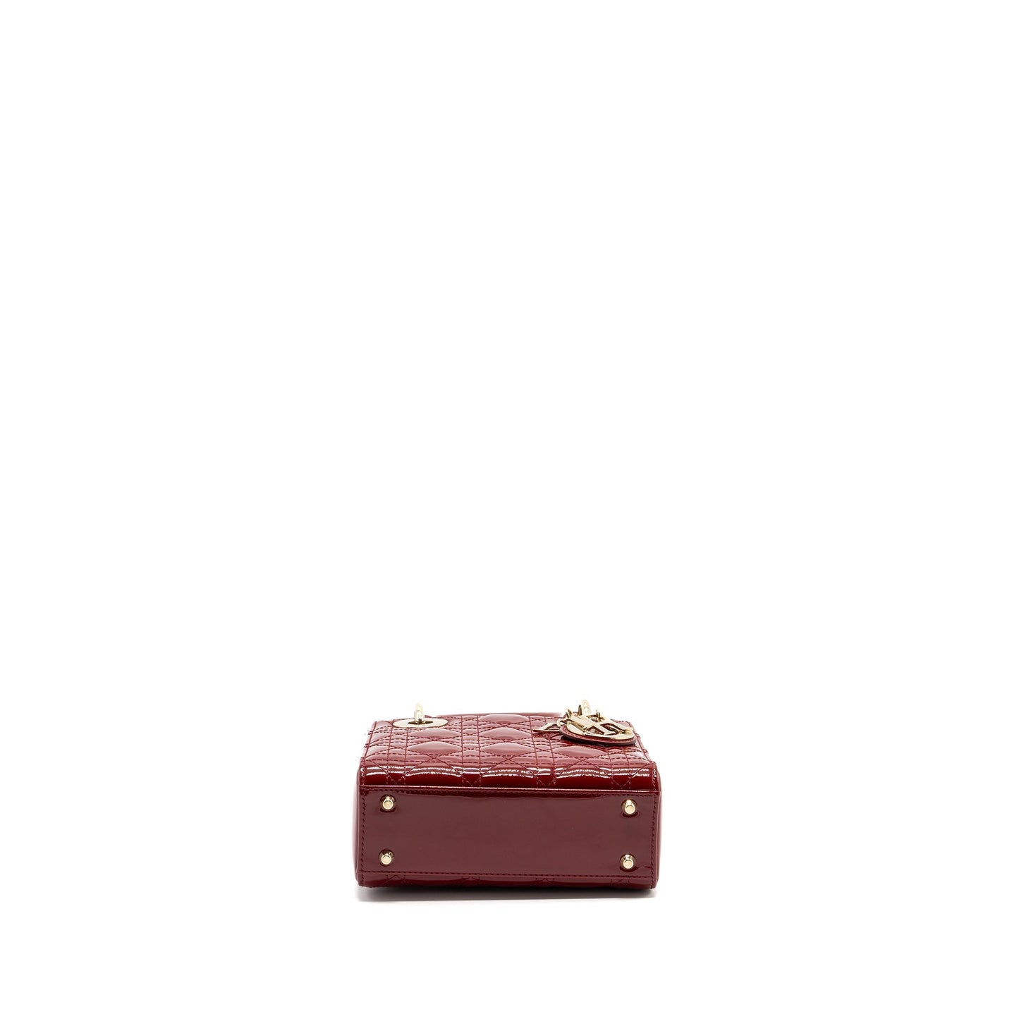 Dior Mini Lady Dior Patent Red