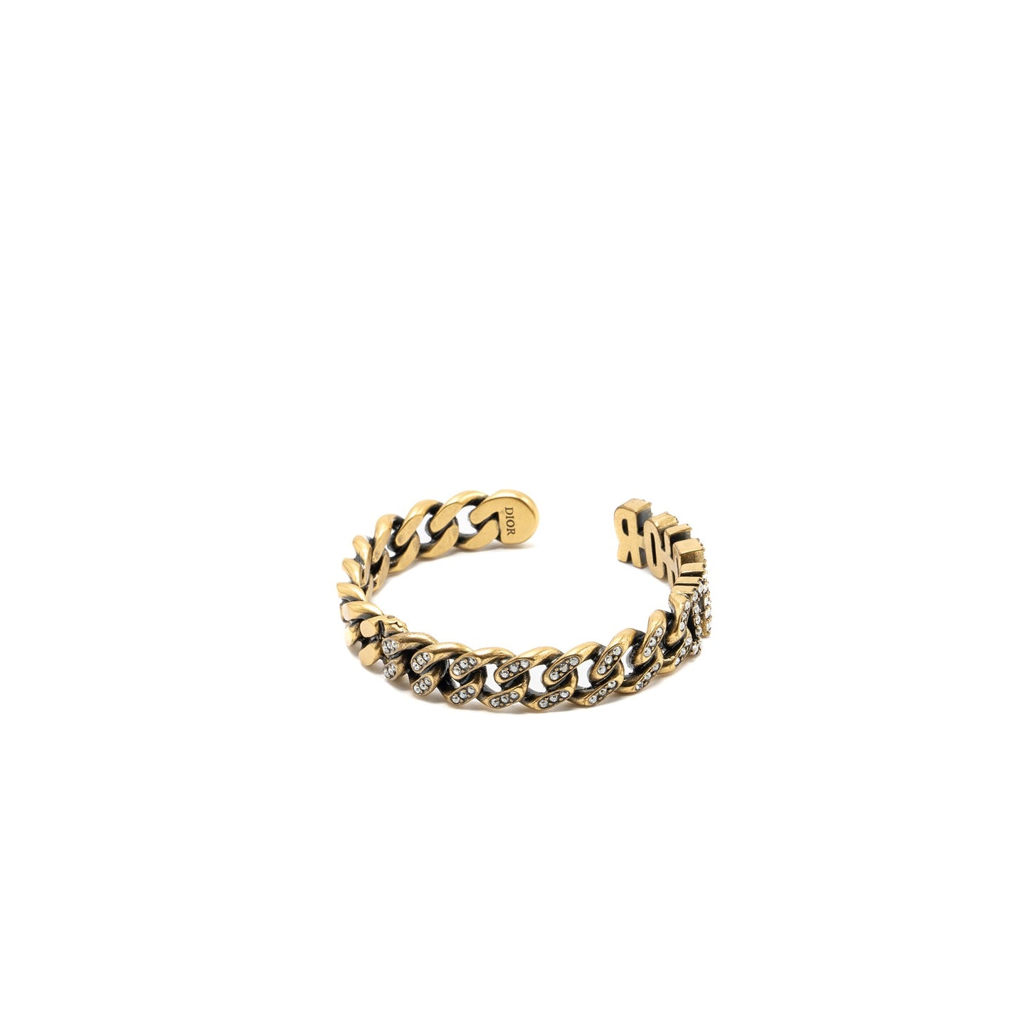 Dior Jâadior bracelet ruthenium gold tone with crystal
