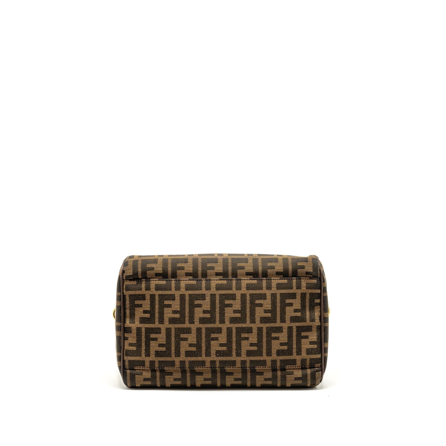 Fendi Boston Purse Jacquard Canvas Brown