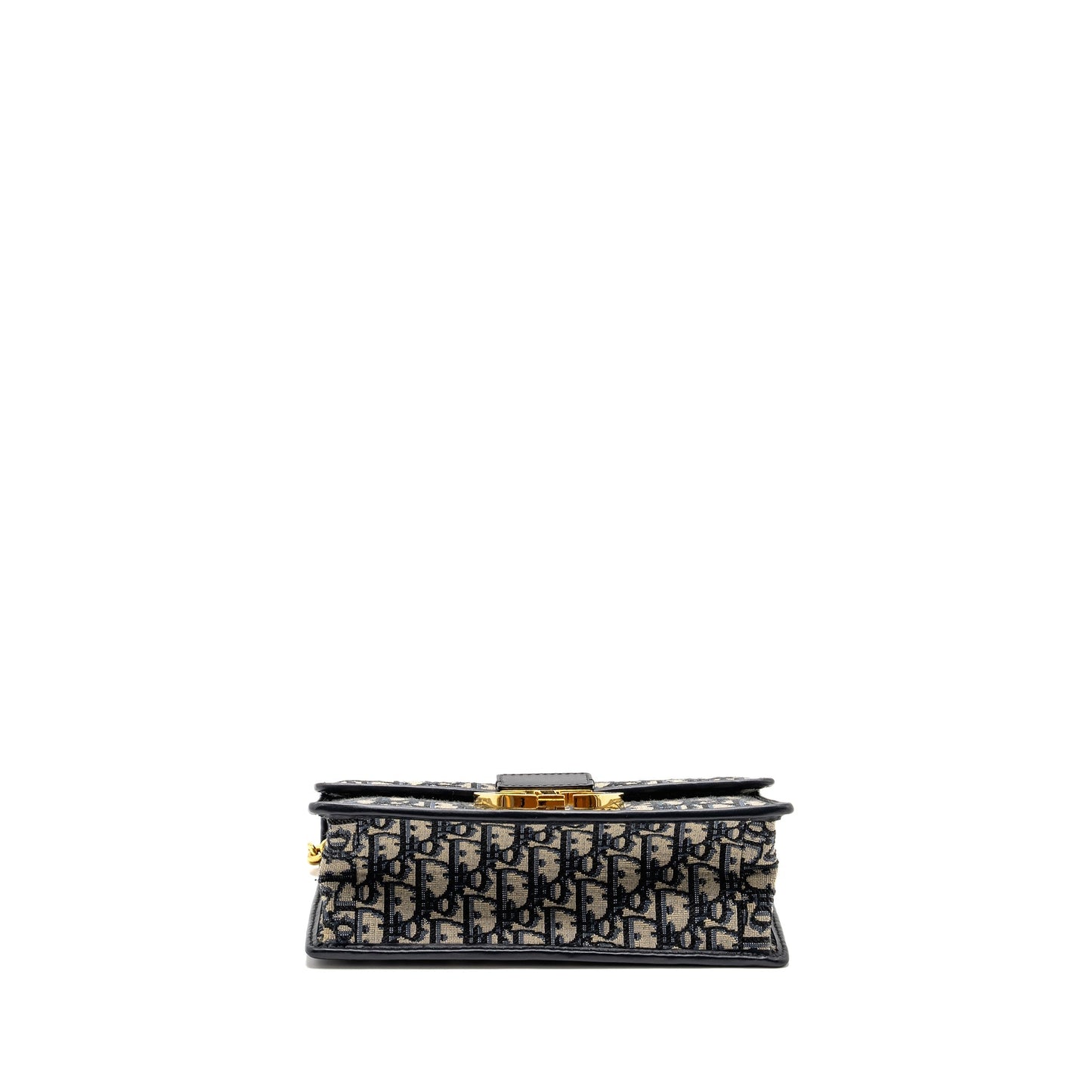 Dior 30 Montaigne Chain Purse Oblique Jacquard Blue