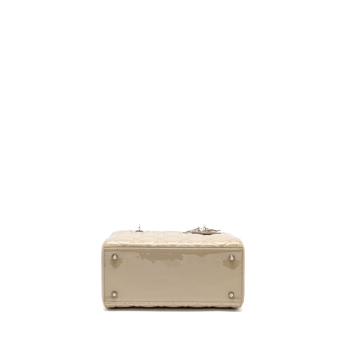 Dior Medium Lady Dior Patent Beige