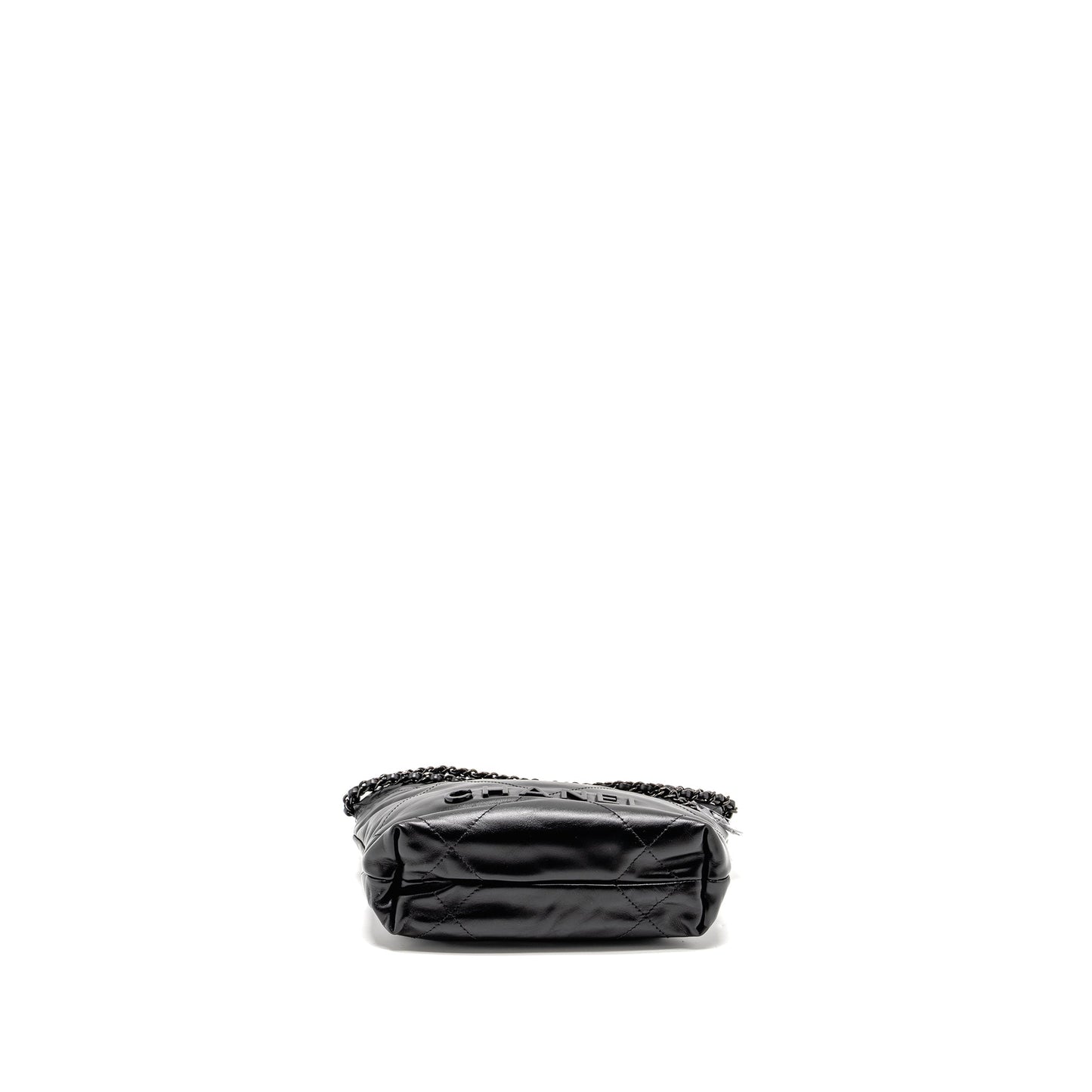 Chanel Mini 22 Bag Calfskin So Black (Microchip)