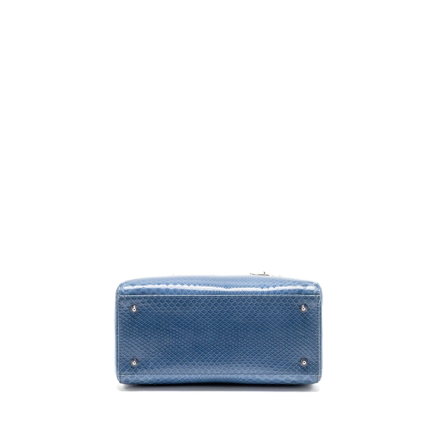 Dior Medium Lady Dior Python Blue