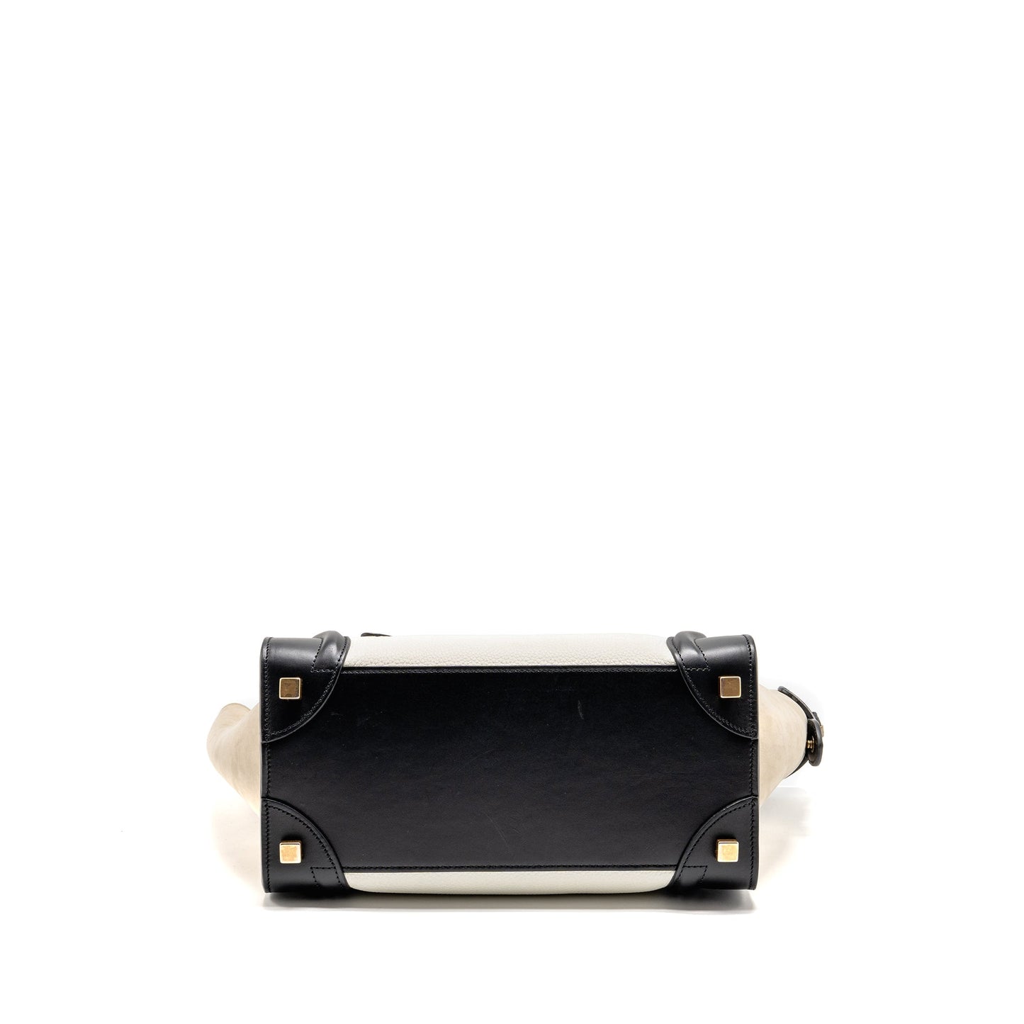 Celine Micro Luggage Purse Calfskin White/Multicolour