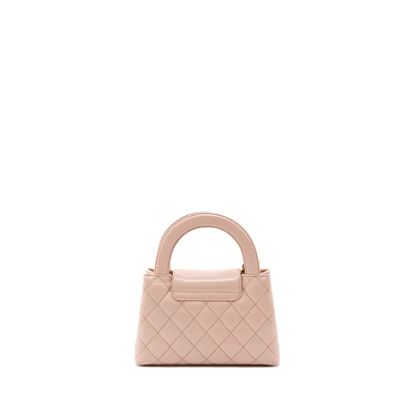 Chanel 23k Mini Shopping Bag Calfskin Light Pink Brushed GHW(Microchip)
