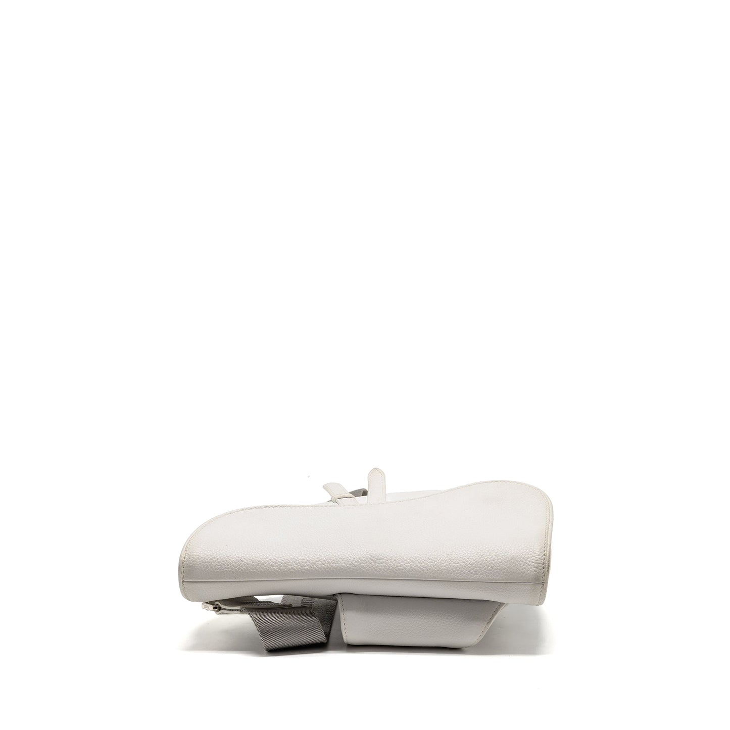 Dior Homme Saddle Belt Purse Calfskin White