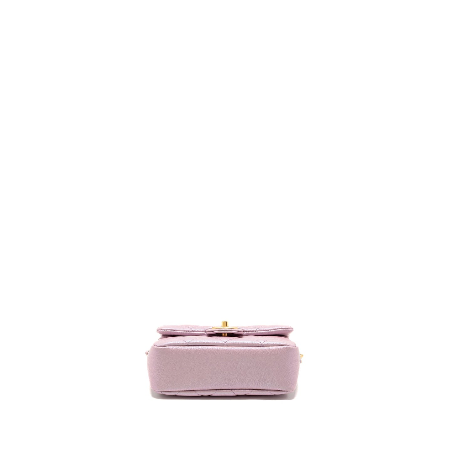 Chanel 21k My Perfect Mini Flap Bag Caviar Iridescent Pink GHW (microchip)
