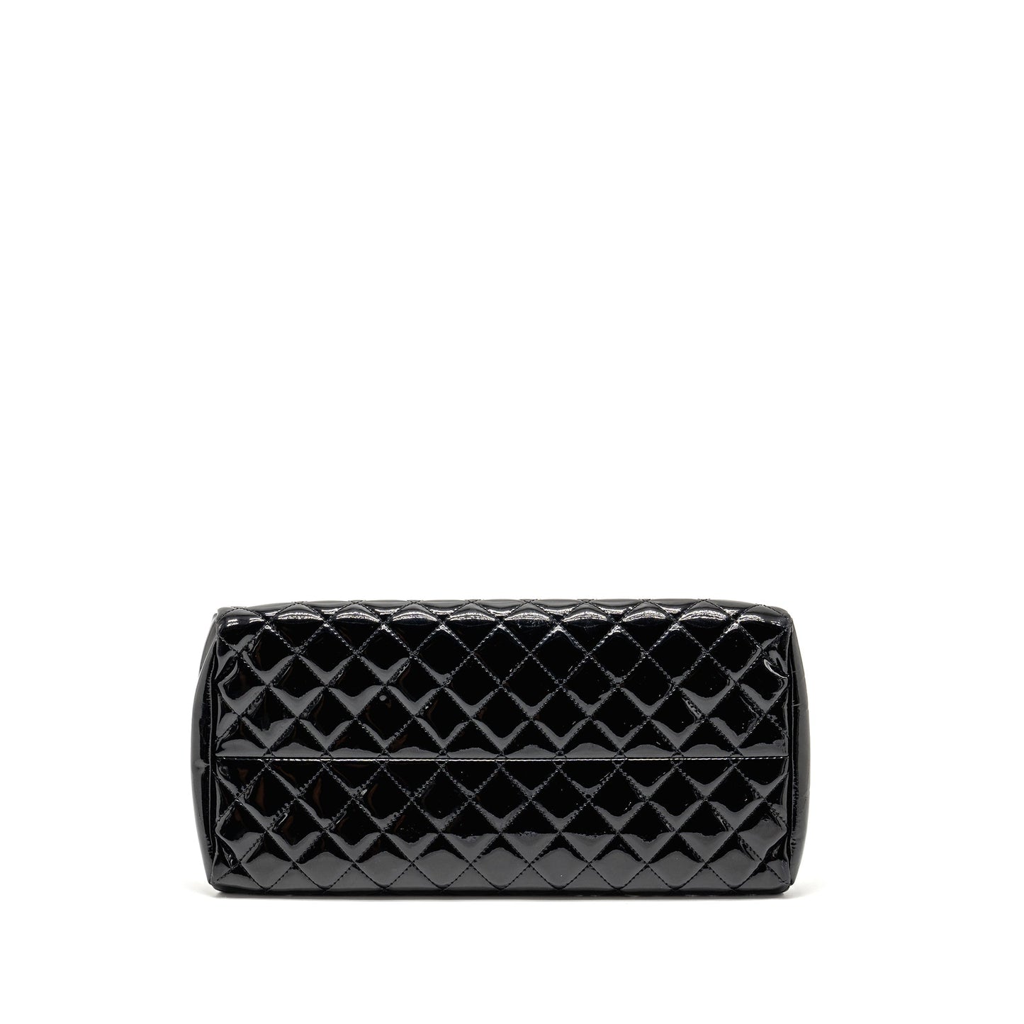 Chanel Just Mademoiselle Bowling Bag Patent Black SHW