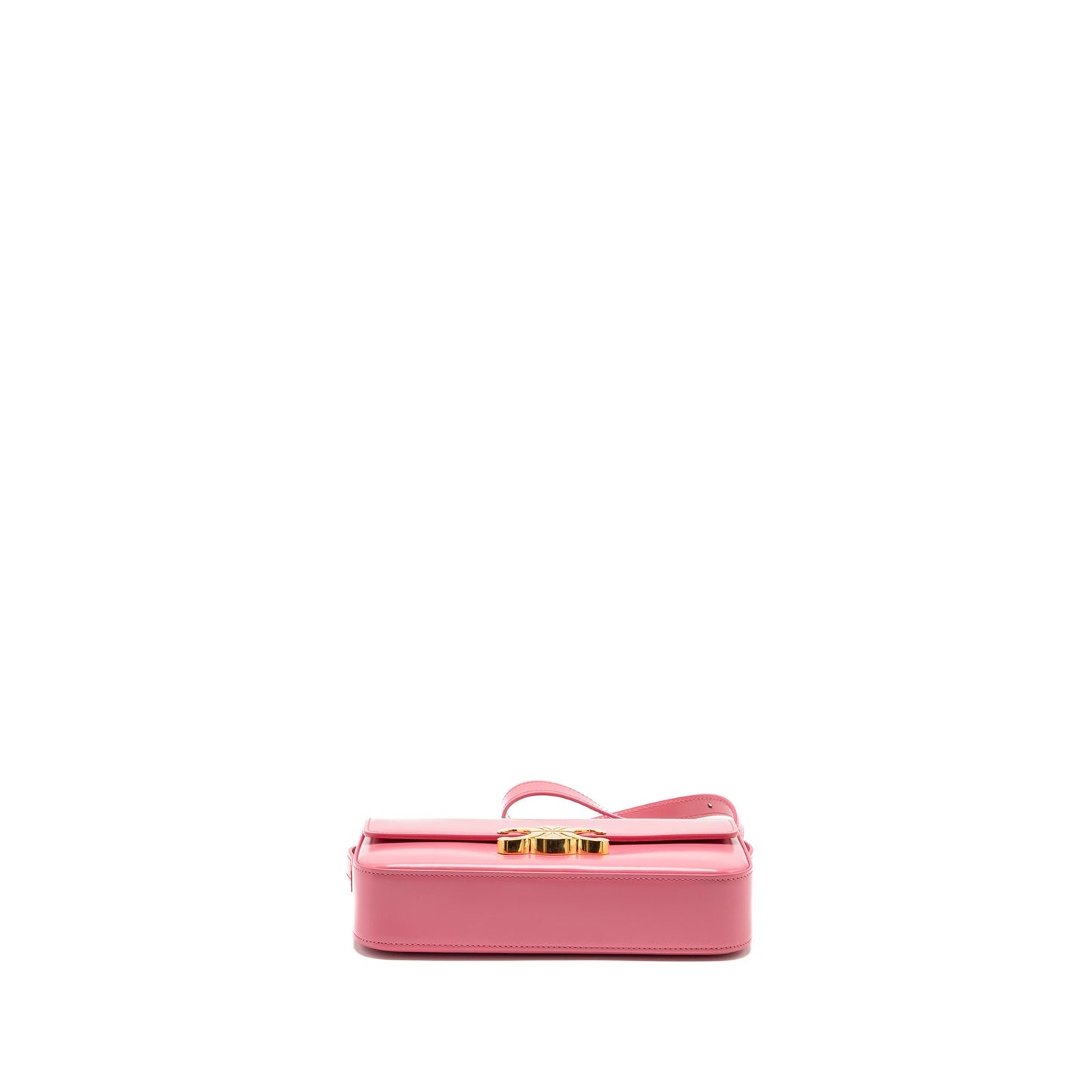 CELINE Triomphe Mini Purse Calfskin Flamingo