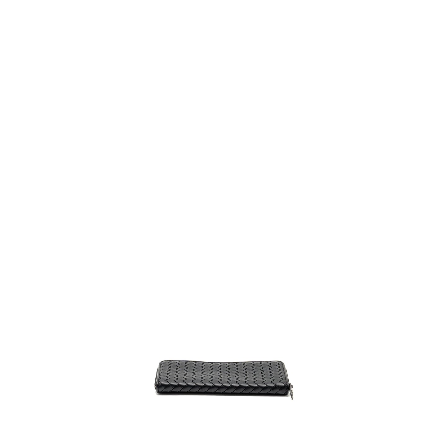 Bottega Veneta Intrecciato Wallet Calfskin Black with Black Hardware