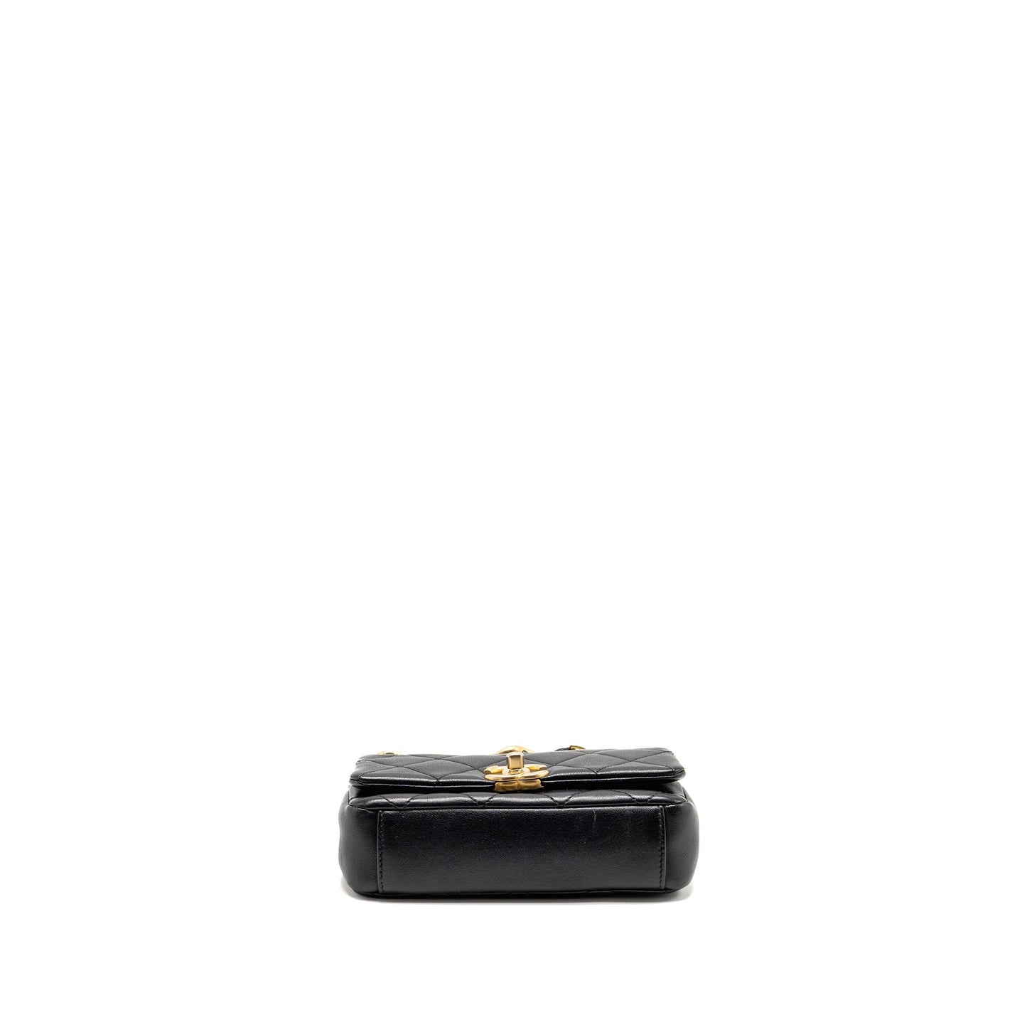 Chanel Small Chain Is More Flap Bag Lambskin Black GHW