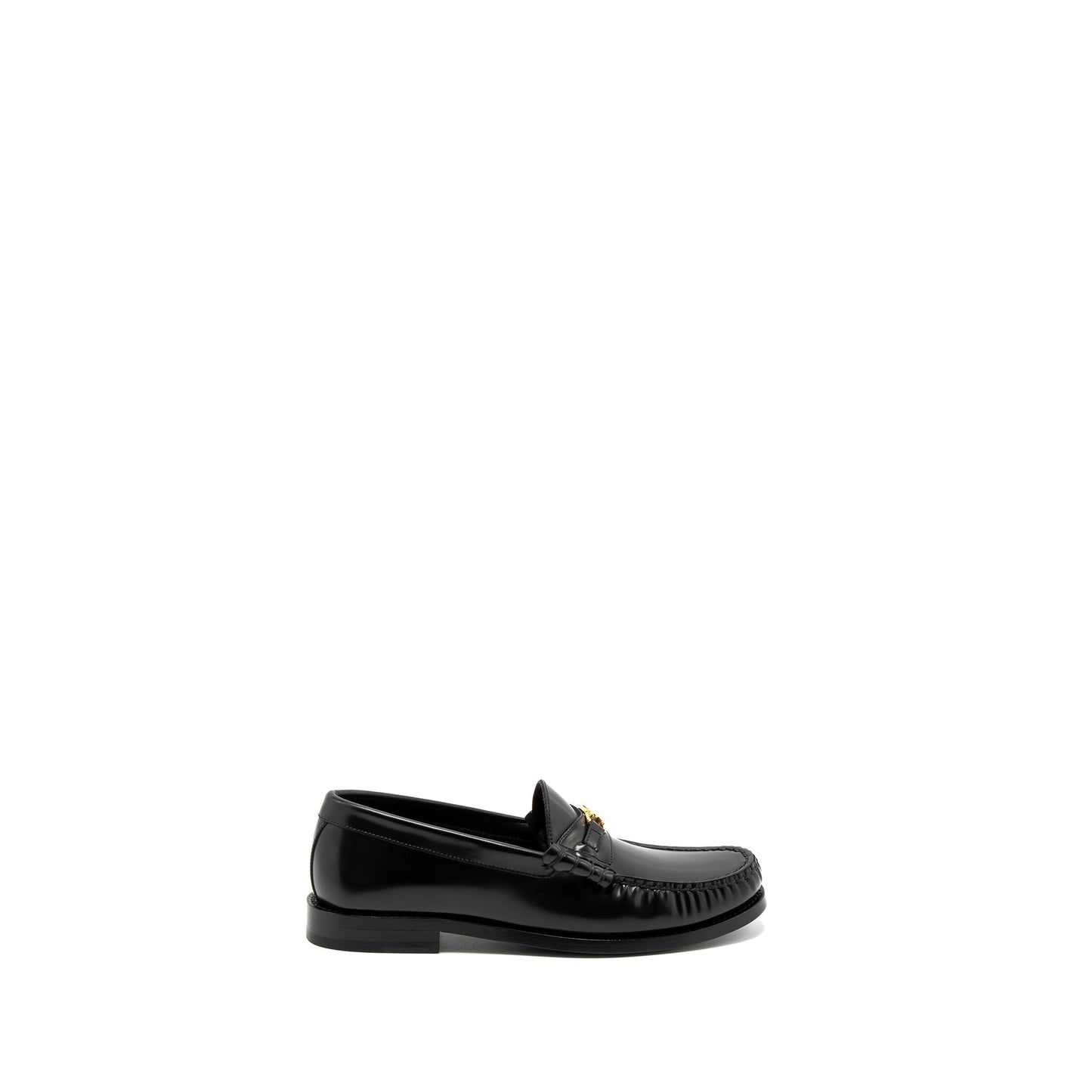 Celine Size 37 Luco Triomphe Loafer Calfskin Black
