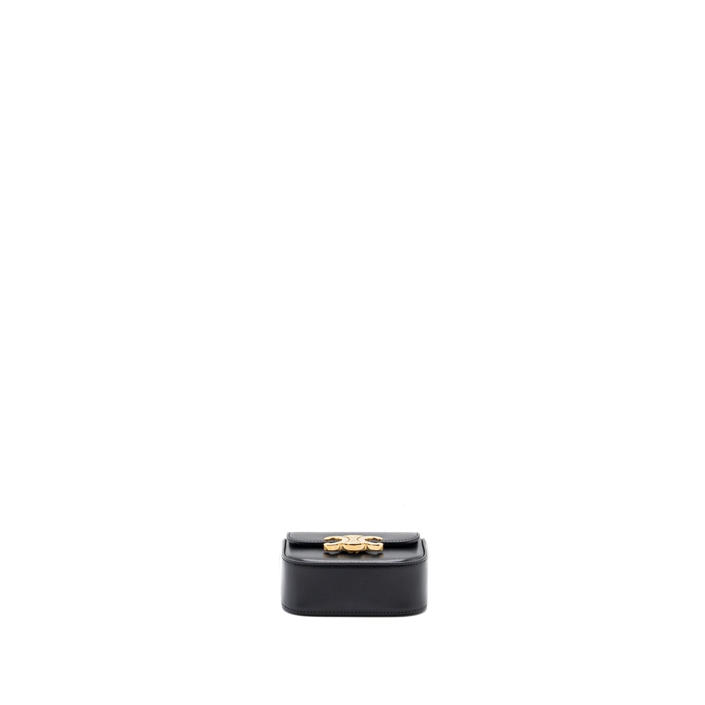 Celine Mini Claude Shiny Calfskin Black
