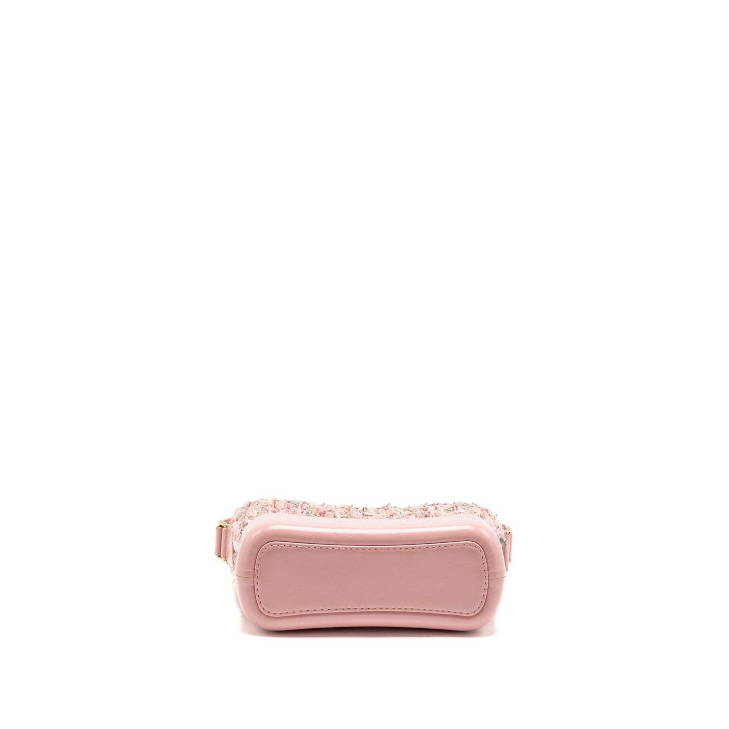 Chanel Small Gabrielle Hobo Bag Tweed/Shiny Calfskin Pink Multicoloured Hardware