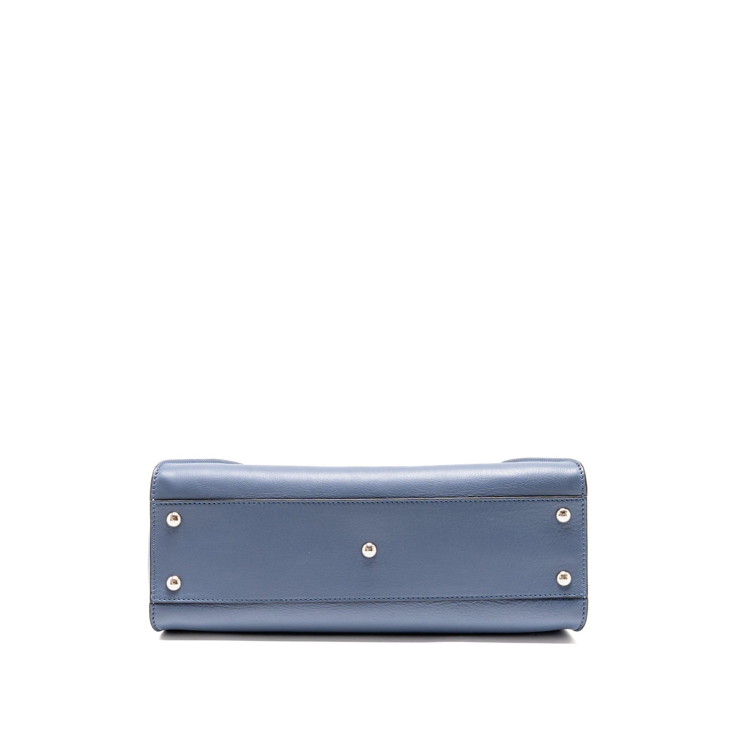 Fendi Medium Peekaboo Calfskin Blue Multicolour Hardware