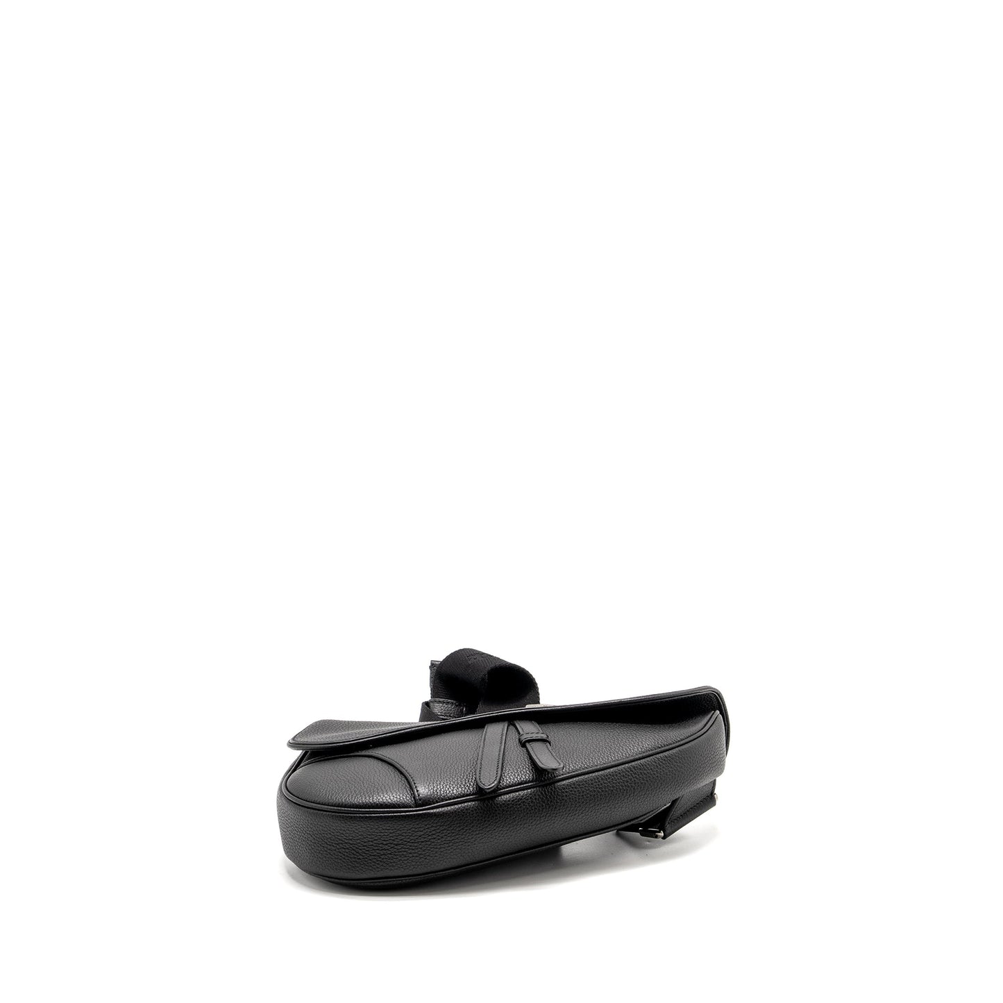 Dior Homme Charms Saddle Purse Calfskin Black