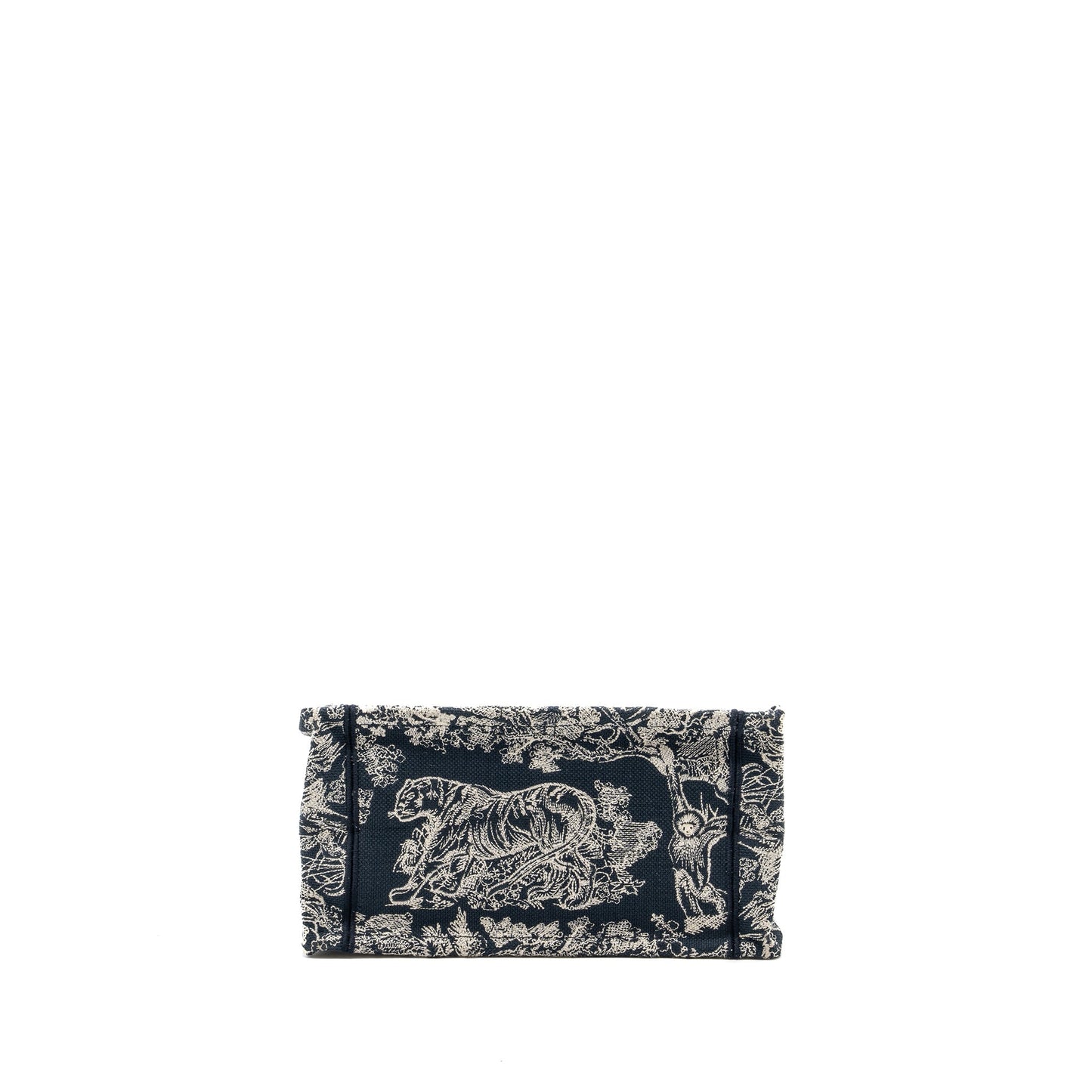 Dior Small Book Tote Blue Toile De Jouy Embroidery